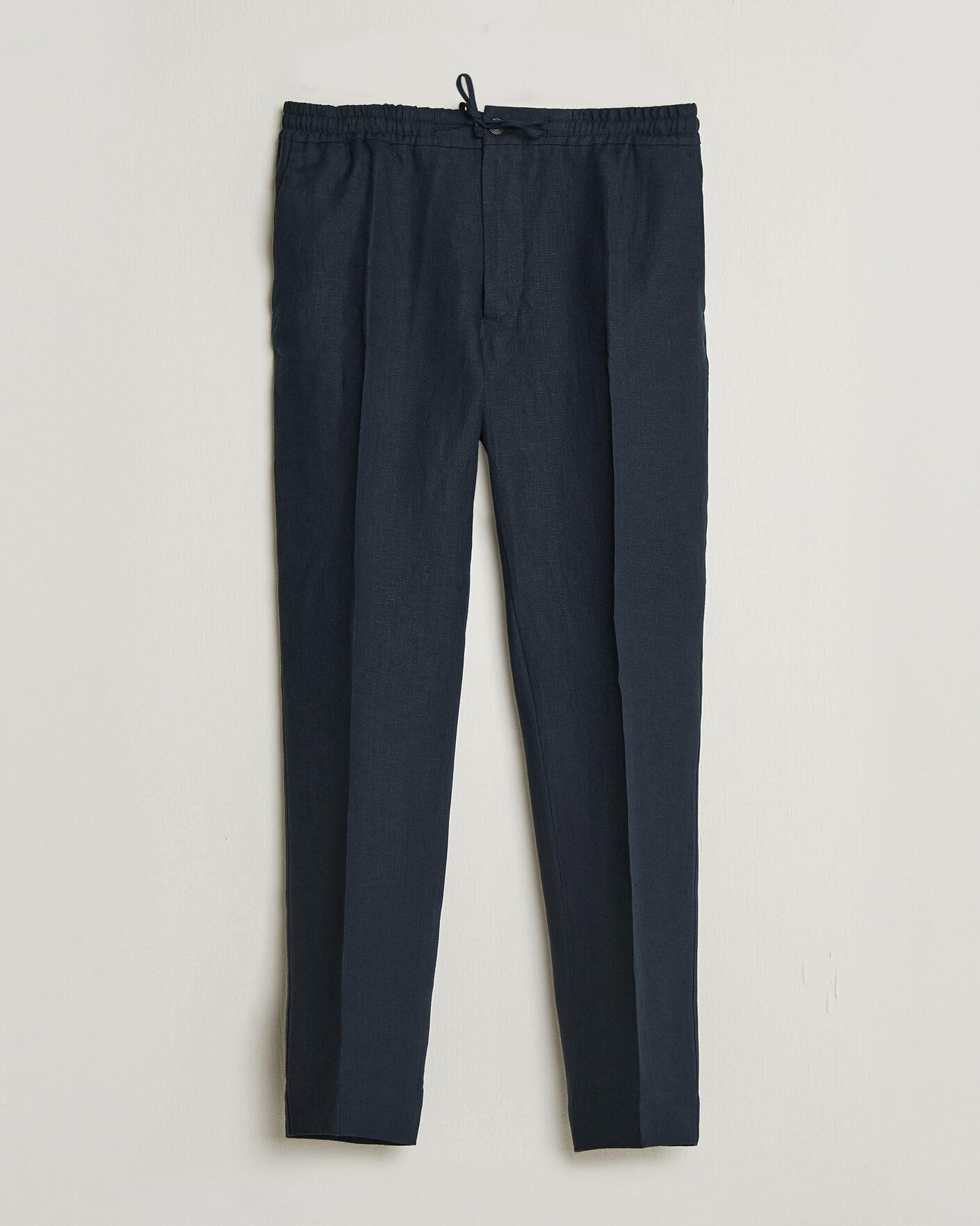 Uomini | Pantaloni | J.Lindeberg | Soren Drape Linen Pants Navy