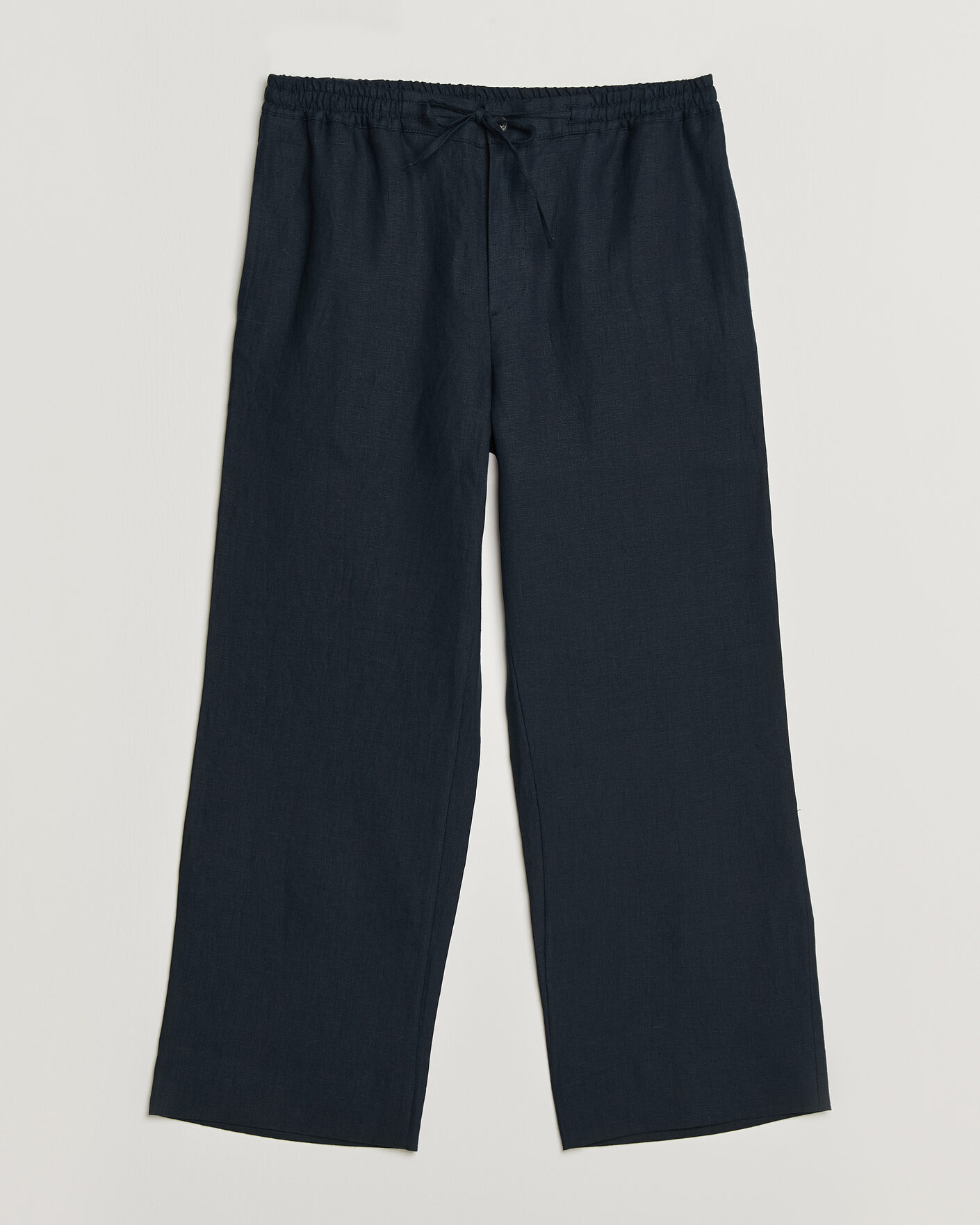 Uomini | Pantaloni | J.Lindeberg | Noah Drape Linen Pants Navy