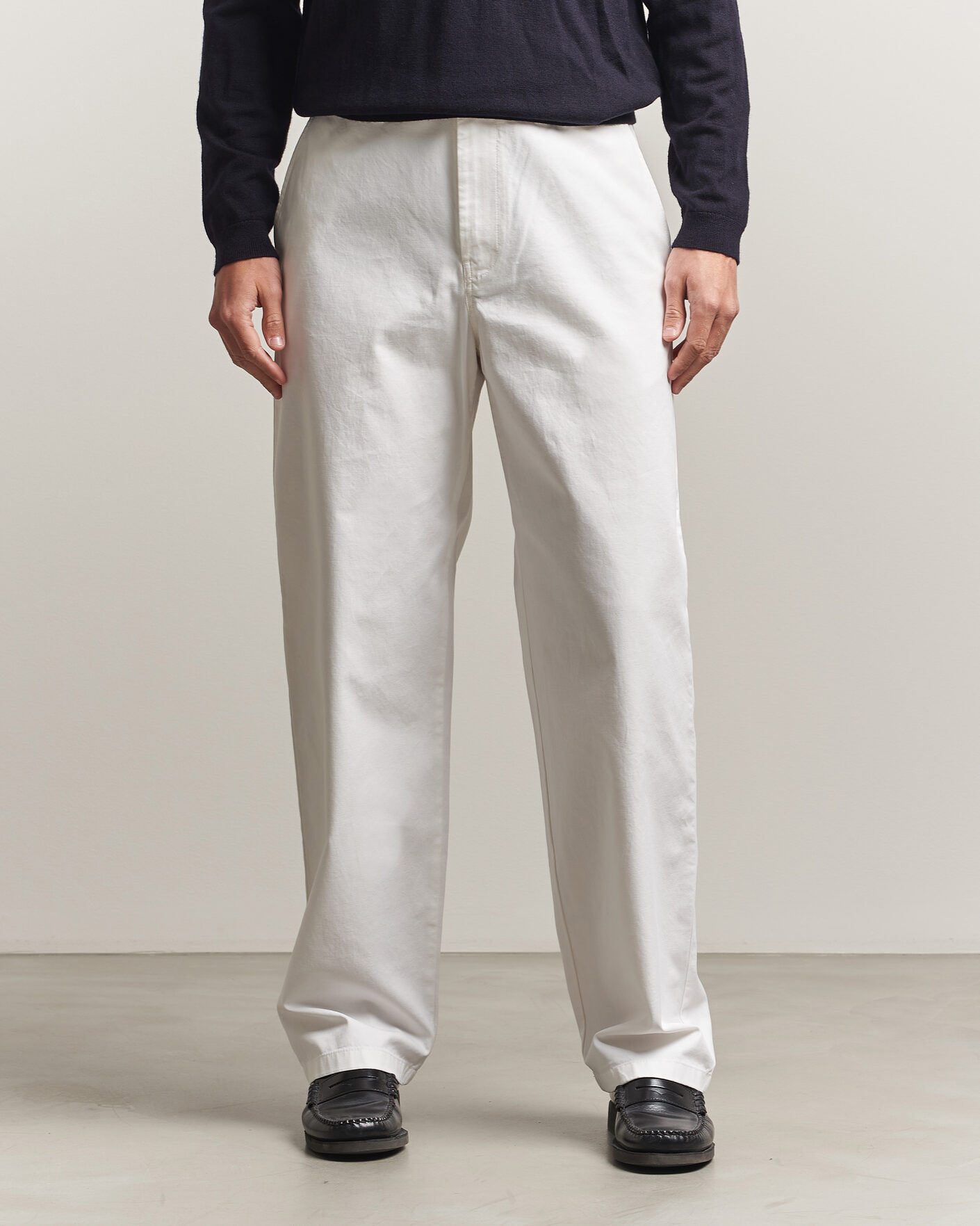Uomini | Pantaloni | J.Lindeberg | Devyn Cotton Twill Pants White
