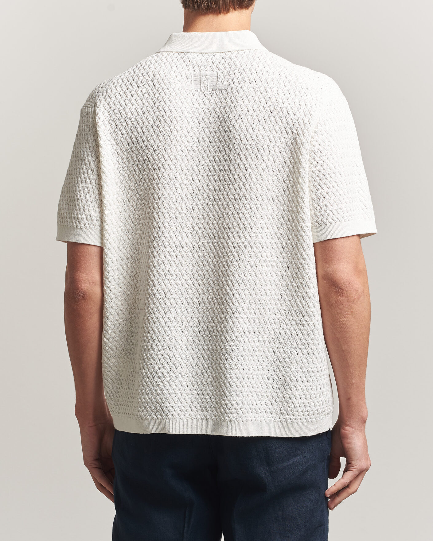 Uomini | Polo | J.Lindeberg | Jacques Structured Knitted Polo Tofu