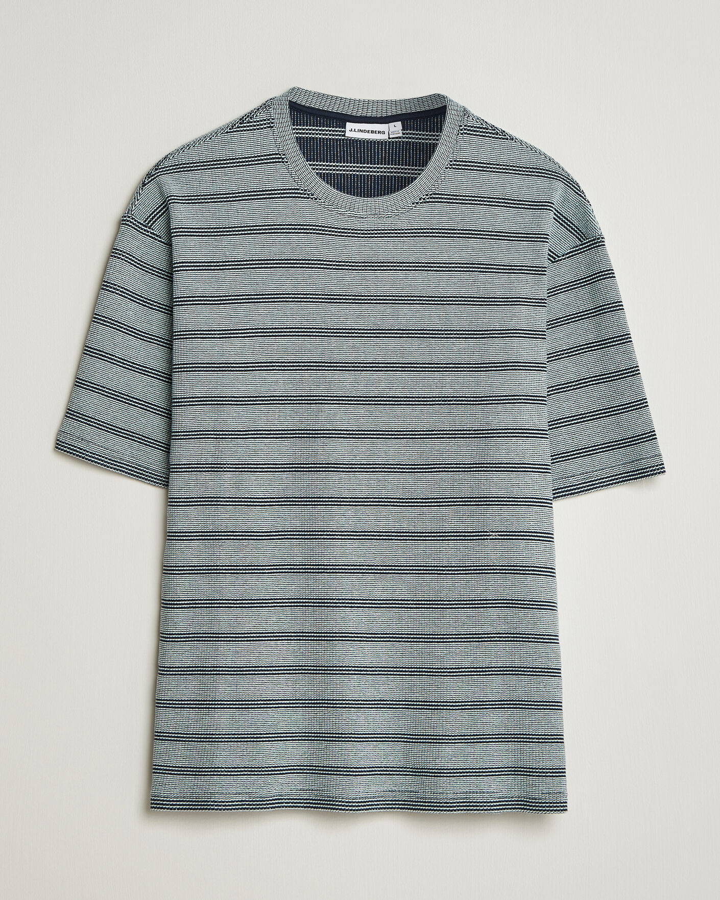 Uomini | T-shirt | J.Lindeberg | Jose Jacquard T-Shirt Estate Blue