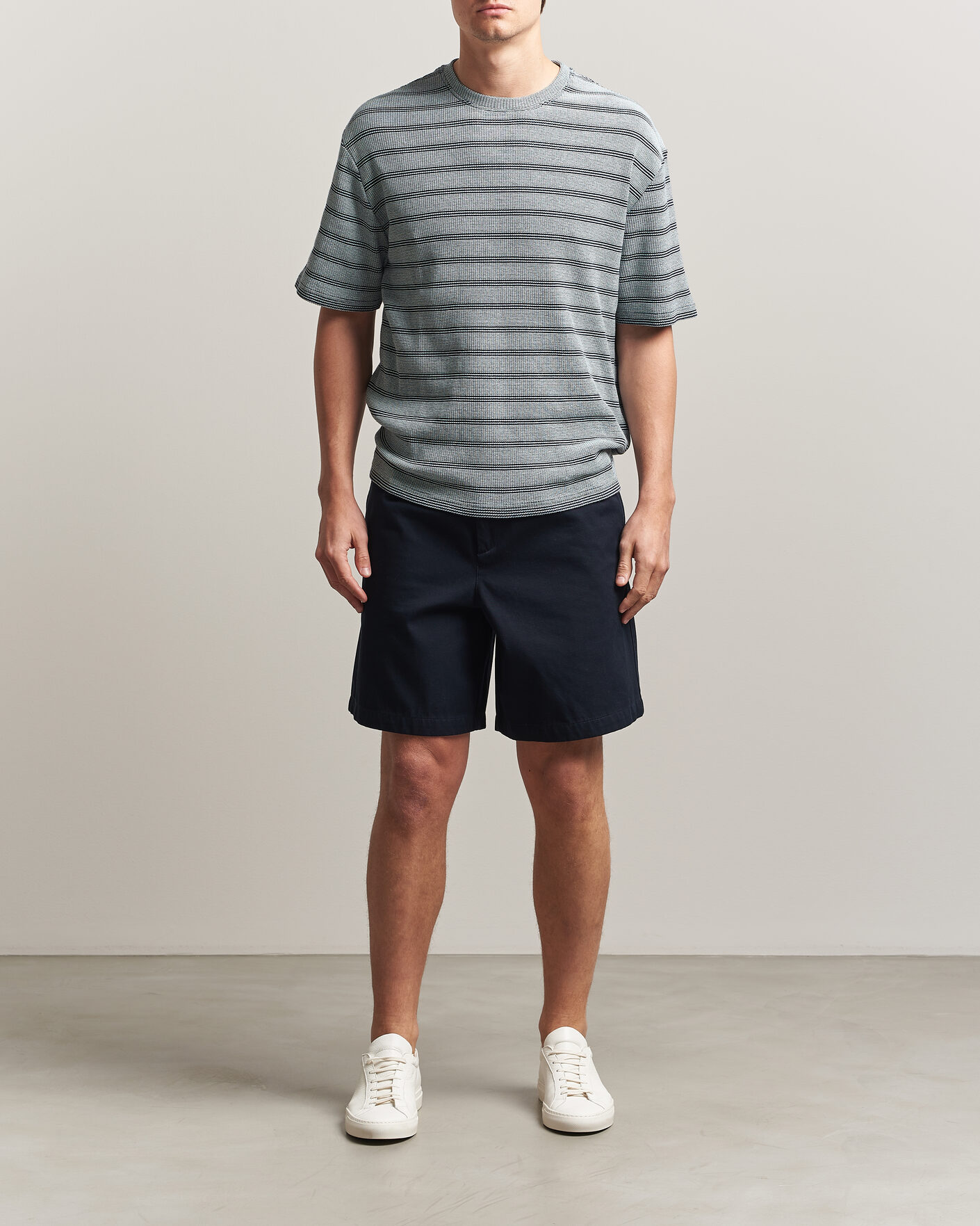 Uomini | T-shirt | J.Lindeberg | Jose Jacquard T-Shirt Estate Blue