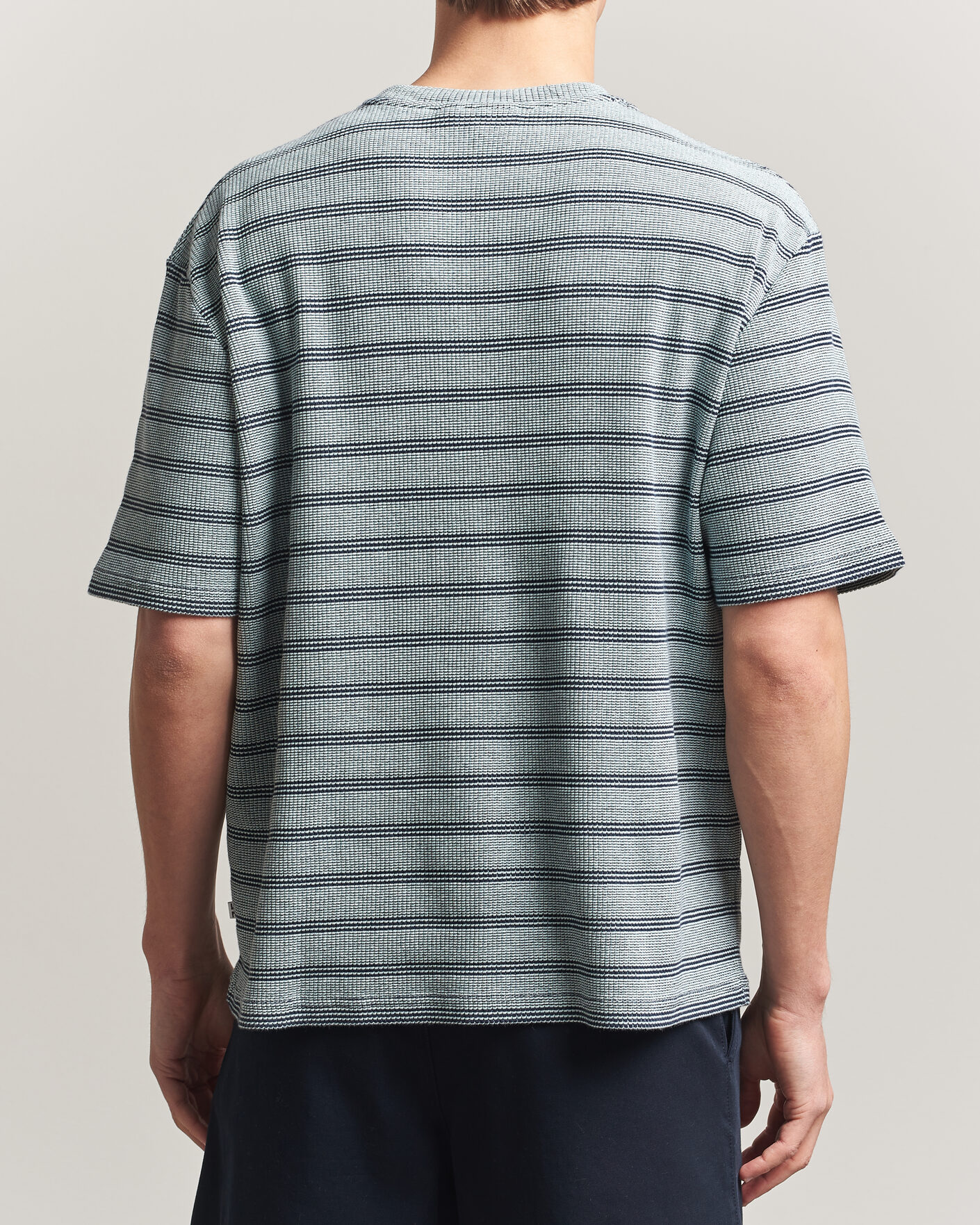 Uomini | T-shirt | J.Lindeberg | Jose Jacquard T-Shirt Estate Blue