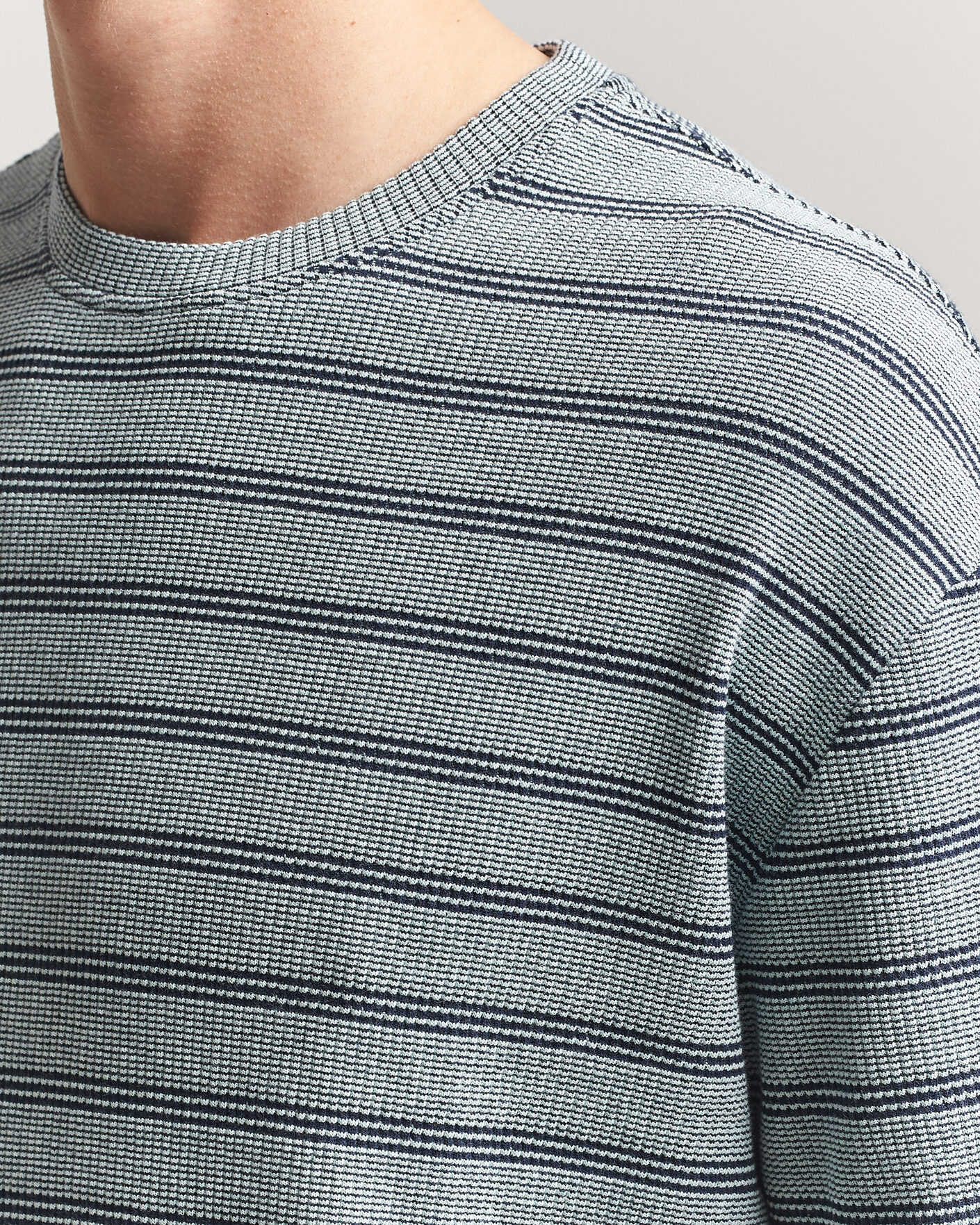 Uomini | T-shirt | J.Lindeberg | Jose Jacquard T-Shirt Estate Blue