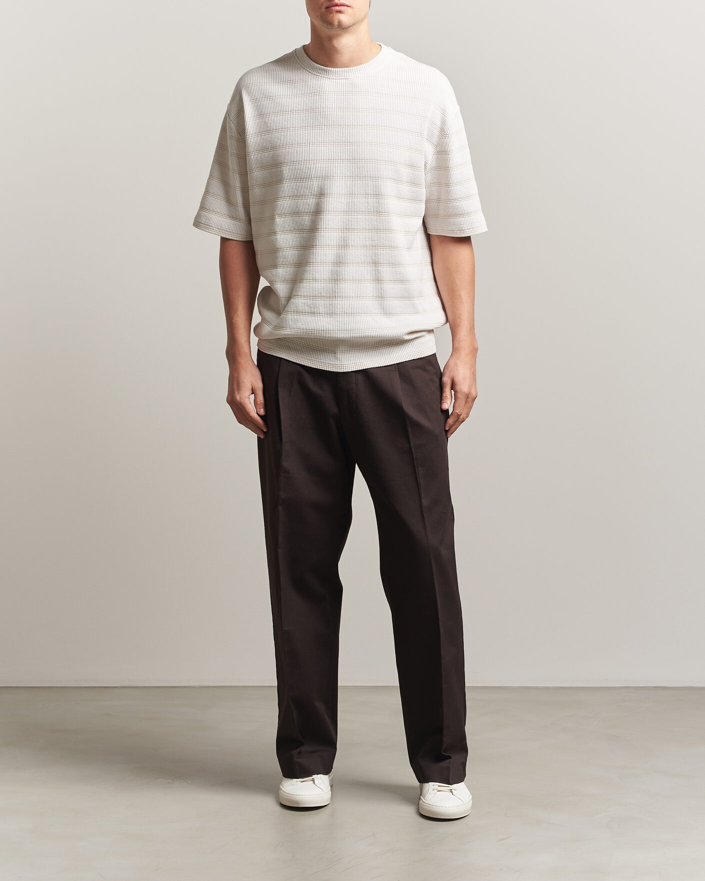 Uomini | T-shirt | J.Lindeberg | Jose Jacquard T-Shirt Moonbeam