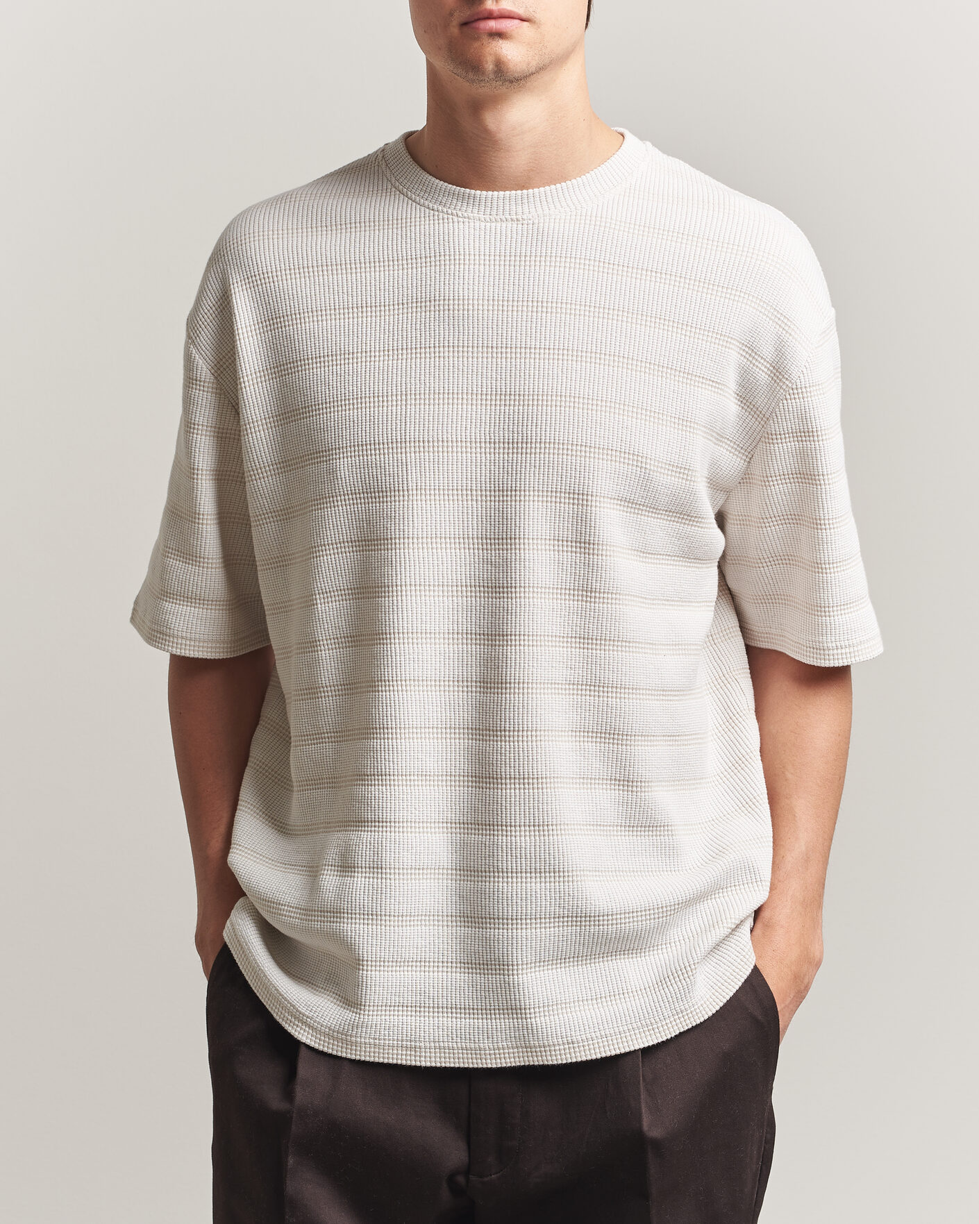 Uomini | T-shirt | J.Lindeberg | Jose Jacquard T-Shirt Moonbeam