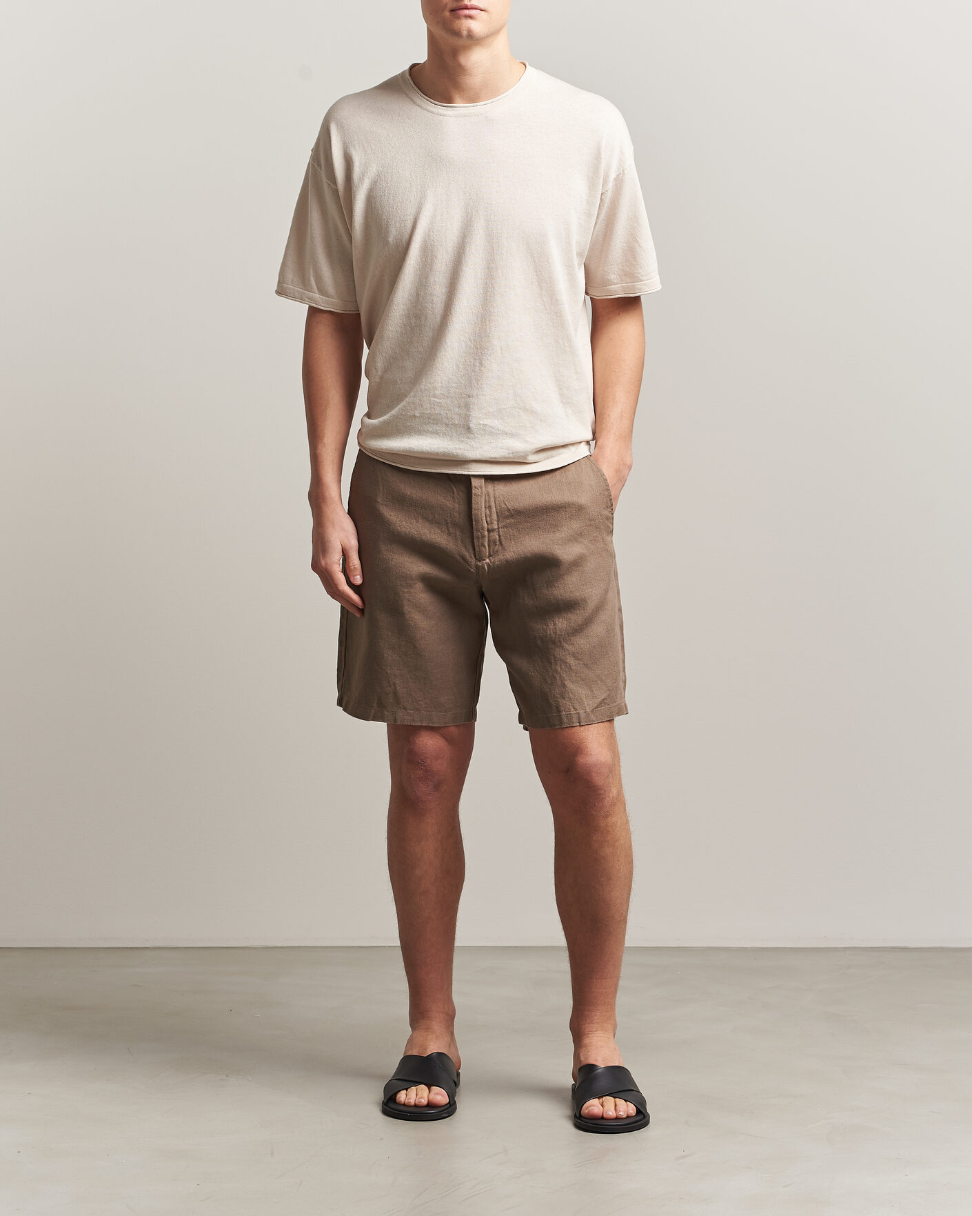 Uomini | Pantaloncini | NN07 | Aden Linen Shorts Clay Mirage