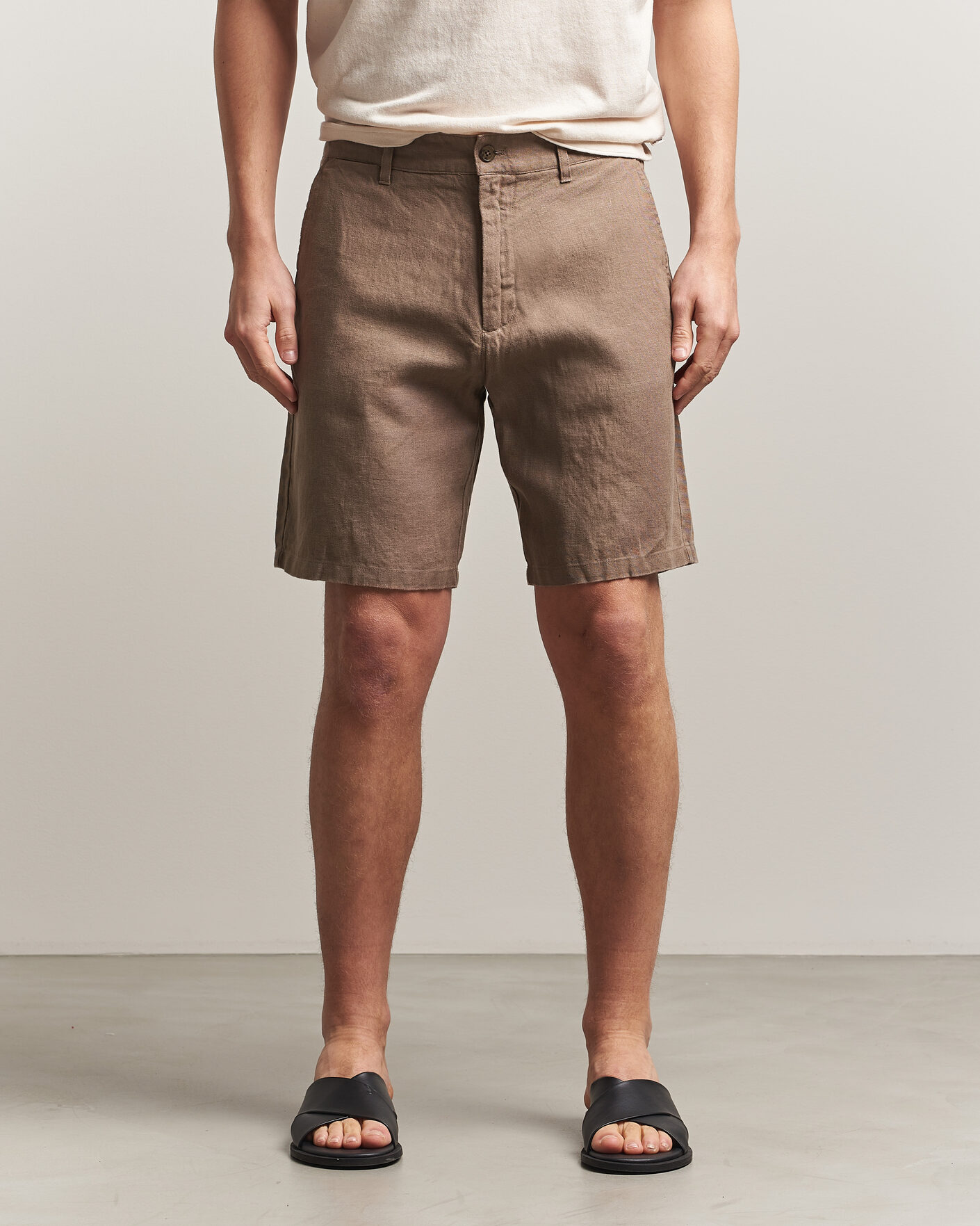 Uomini | Pantaloncini | NN07 | Aden Linen Shorts Clay Mirage
