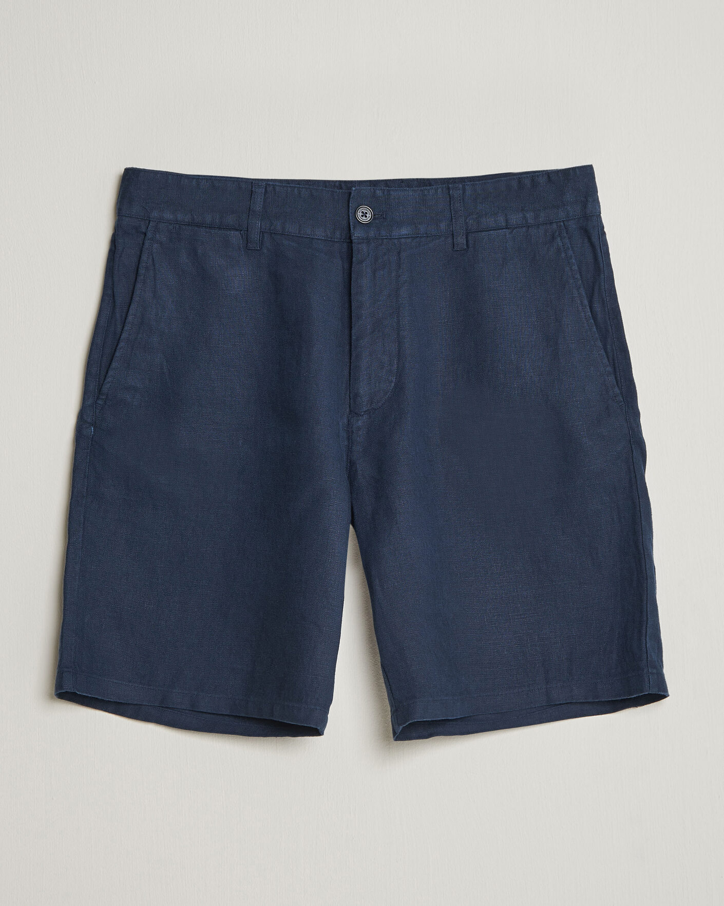 Uomini | Pantaloncini | NN07 | Aden Linen Shorts Navy Blue
