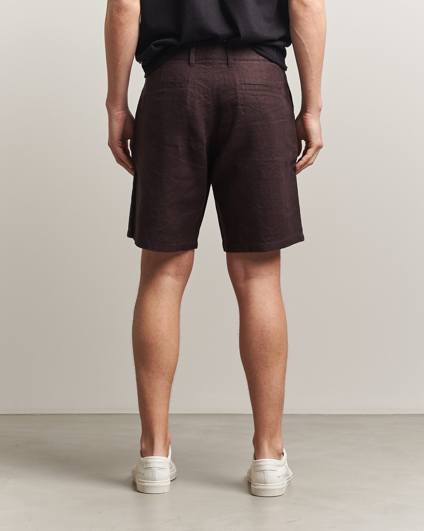 Uomini | Pantaloncini | NN07 | Aden Linen Shorts Dusky Port