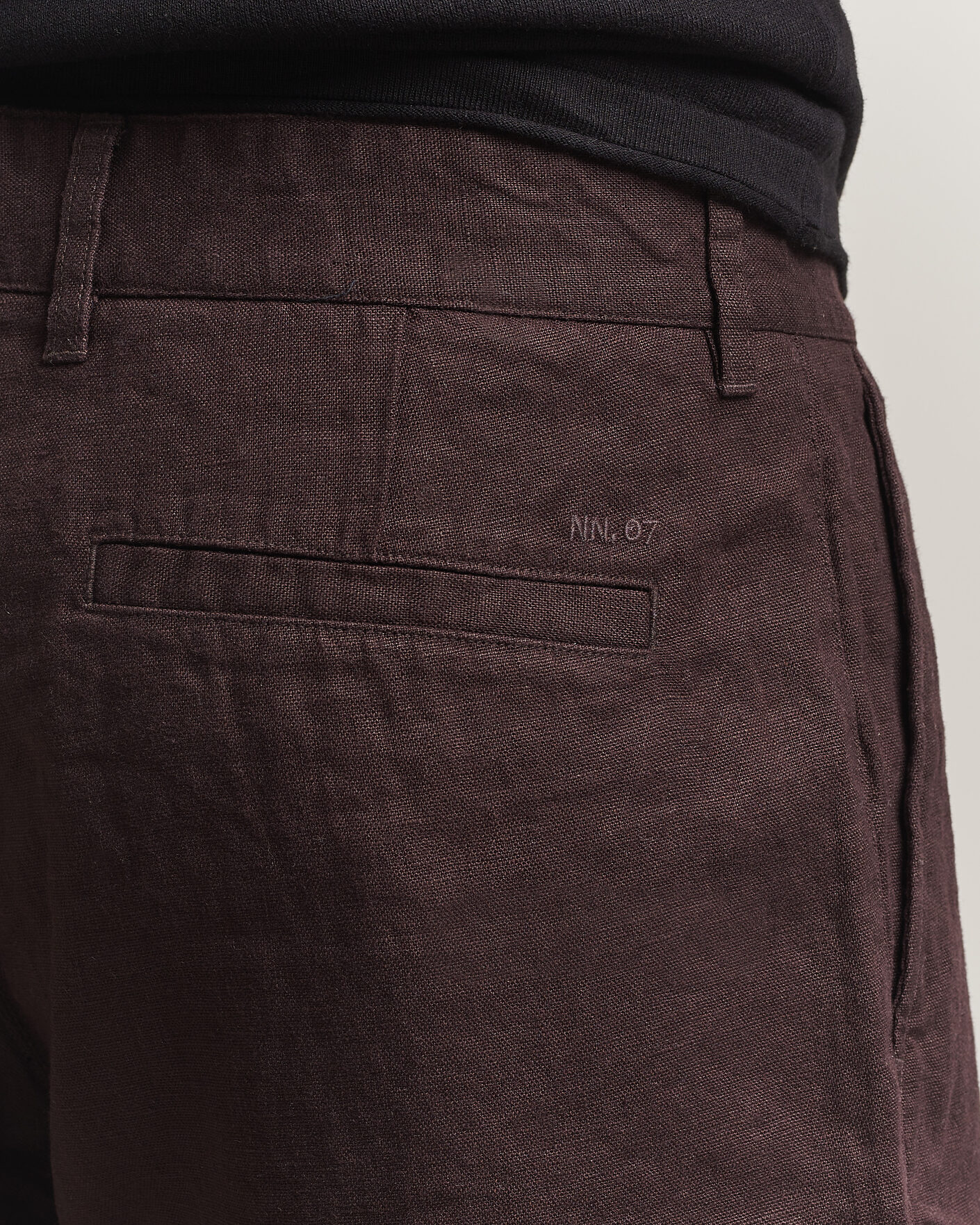 Uomini | Pantaloncini | NN07 | Aden Linen Shorts Dusky Port