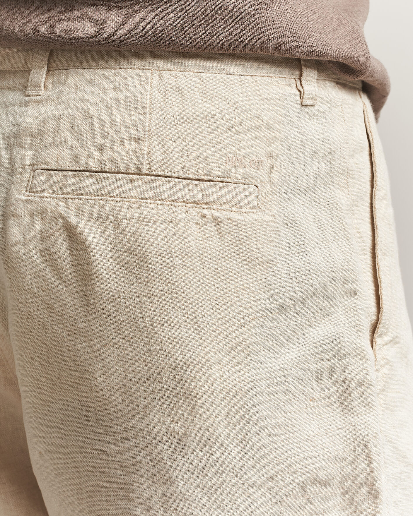 Uomini | Pantaloncini | NN07 | Aden Linen Shorts Oat