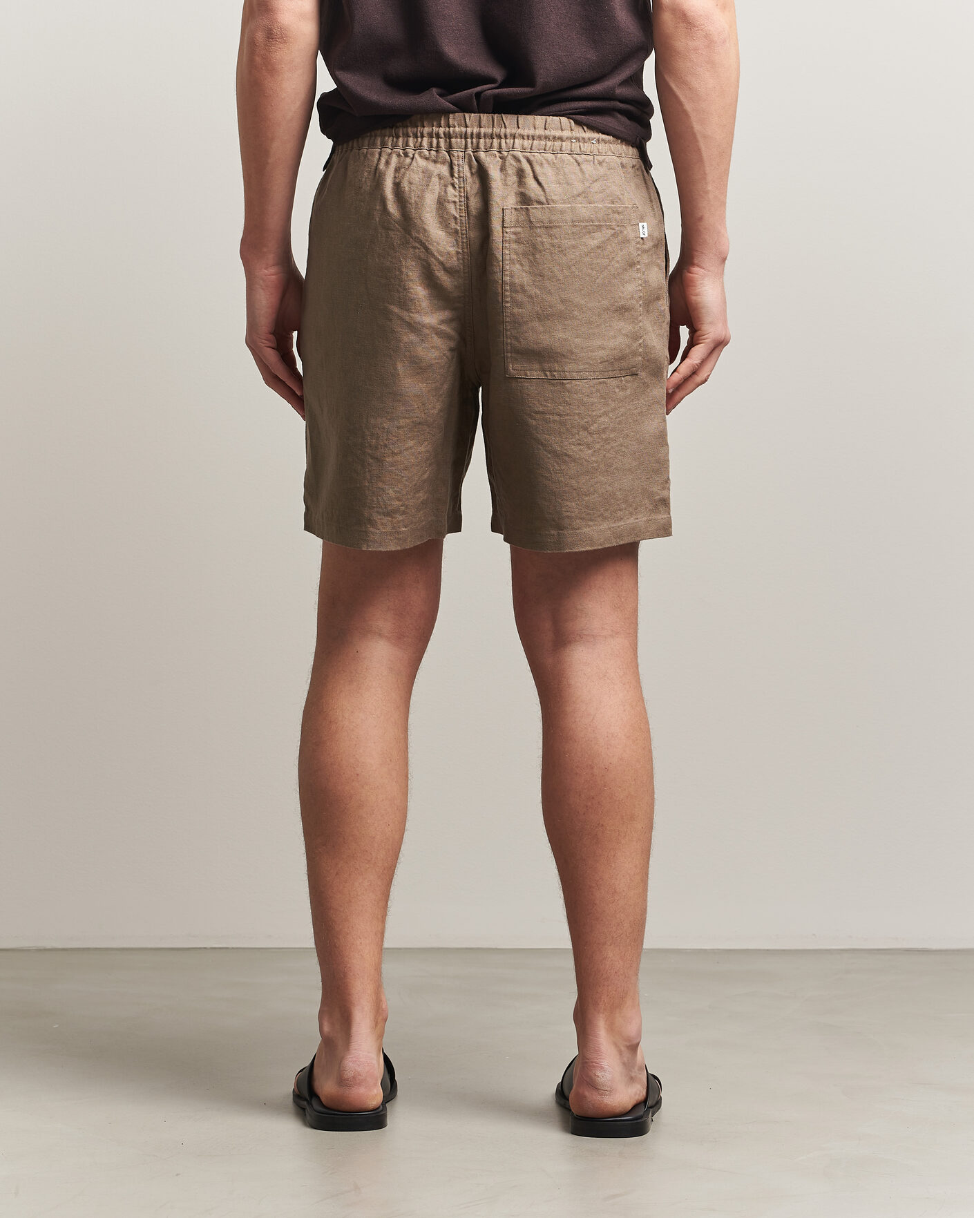 Uomini | Pantaloncini | NN07 | Gregor Linen Drawstring Shorts Clay Mirage