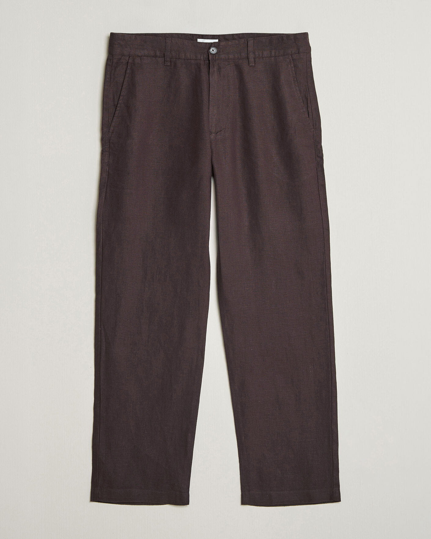 Uomini | Pantaloni | NN07 | Aden Regular Fit Linen Trousers Dusky Port