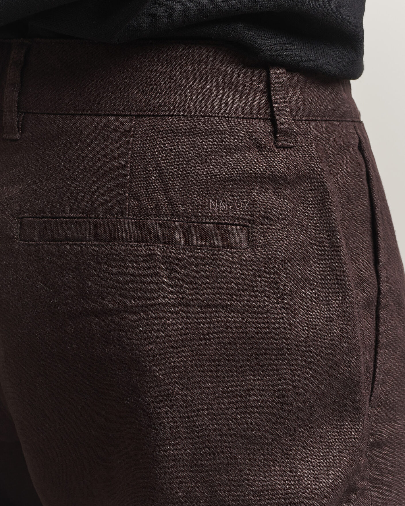 Uomini | Pantaloni | NN07 | Aden Regular Fit Linen Trousers Dusky Port
