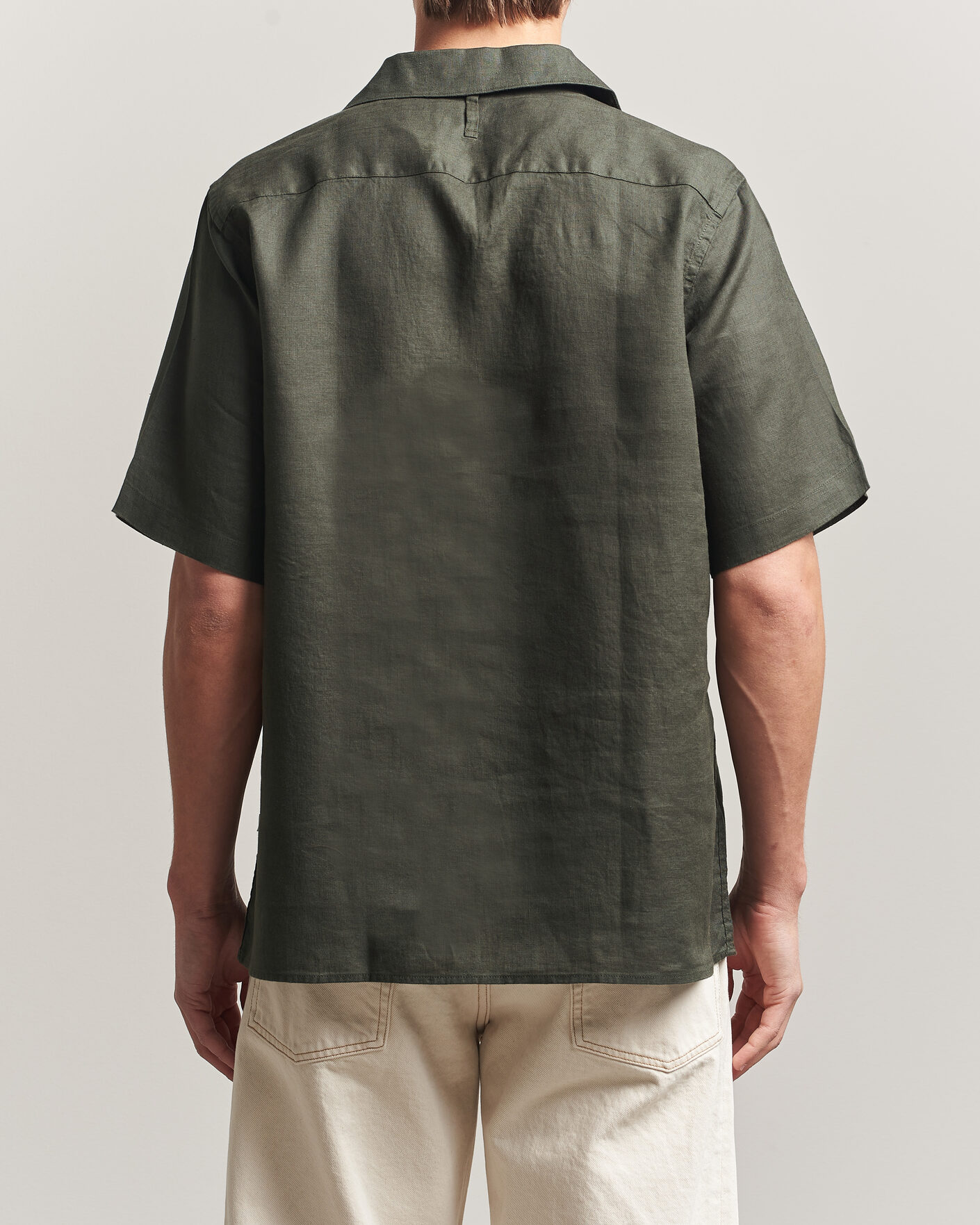 Uomini | Camicie | NN07 | Julio Linen Resort Shirt Dark Army