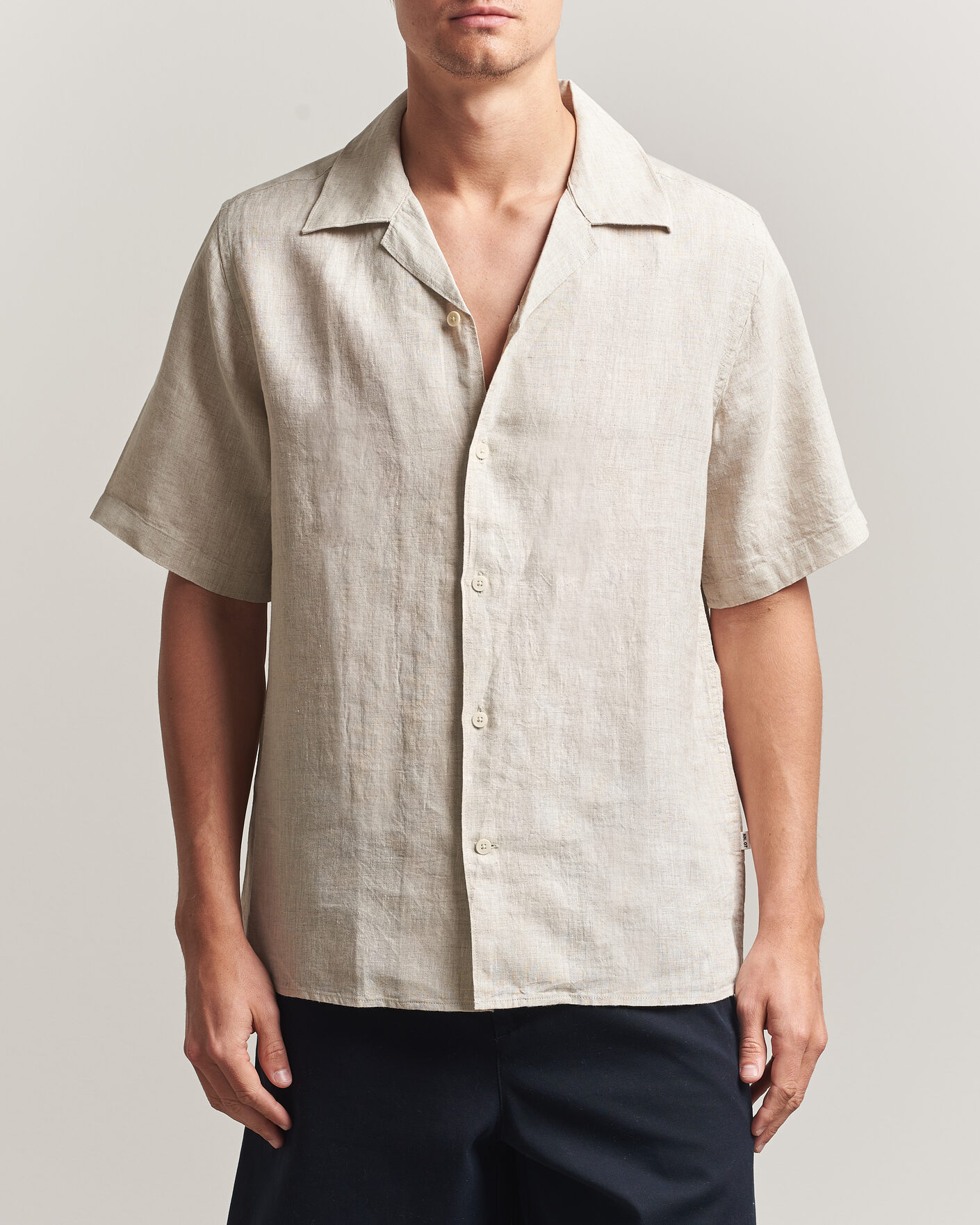 Uomini | Camicie | NN07 | Julio Linen Resort Shirt Oat