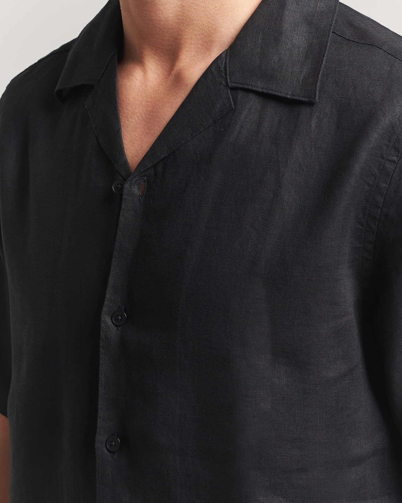 Uomini | Camicie | NN07 | Julio Linen Resort Shirt Black