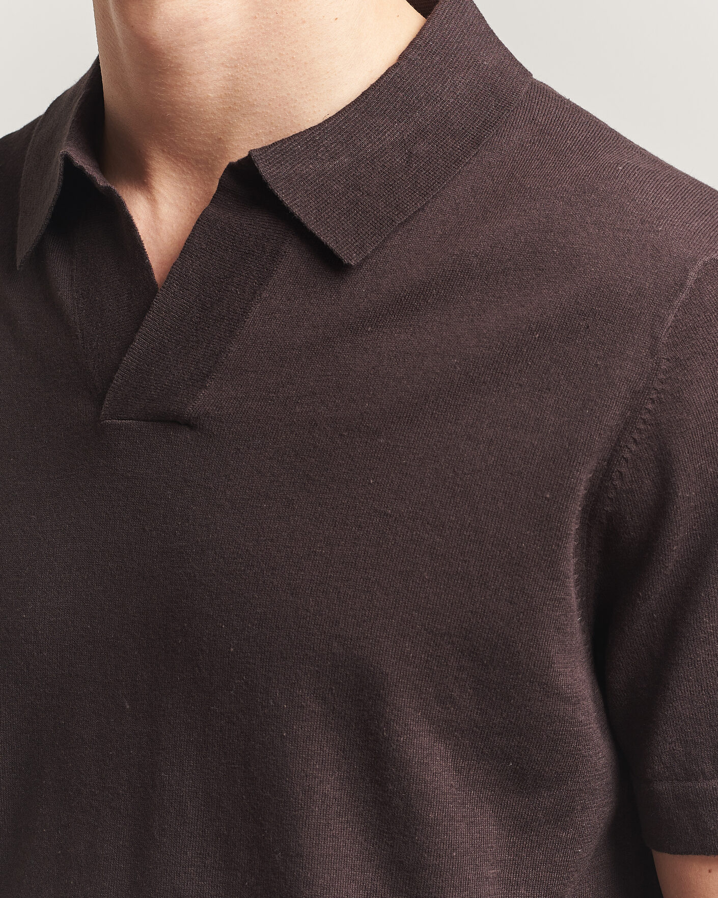 Uomini | Polo | NN07 | Ryan Cotton/Linen Polo Dusky Port