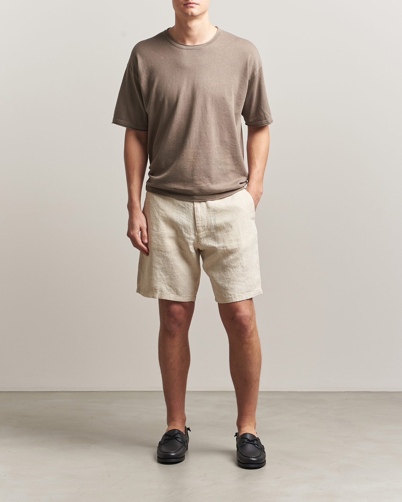 Uomini | T-shirt | NN07 | Ryan Cotton/Linen T-Shirt Clay Mirage