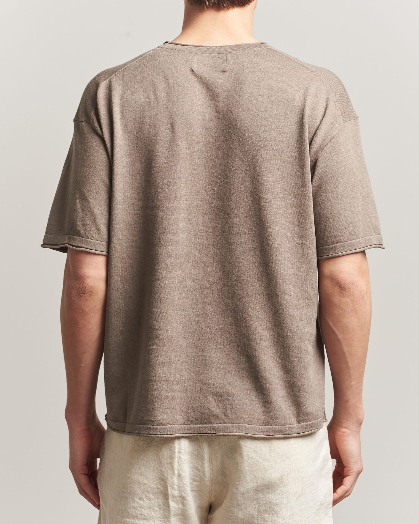 Uomini | T-shirt | NN07 | Ryan Cotton/Linen T-Shirt Clay Mirage