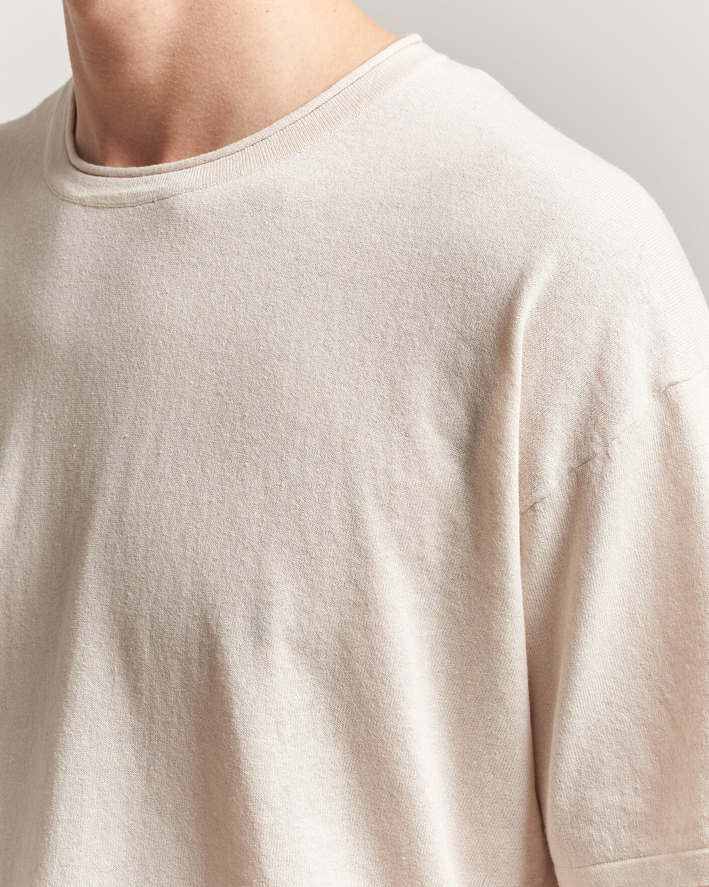 Uomini | T-shirt | NN07 | Ryan Cotton/Linen T-Shirt Oat