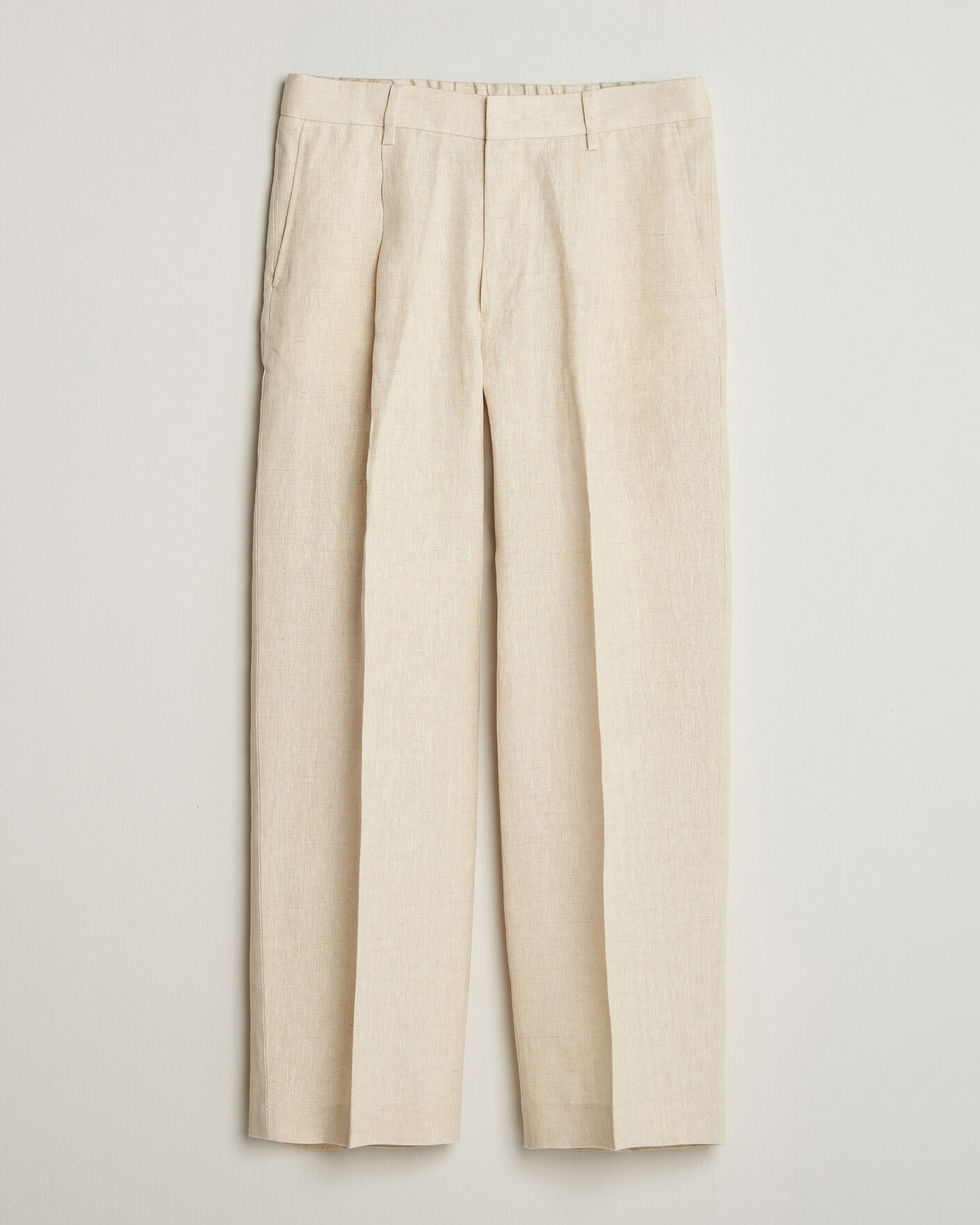 Uomini | Pantaloni | NN07 | Kay Relaxed Fit Linen Trousers Oat
