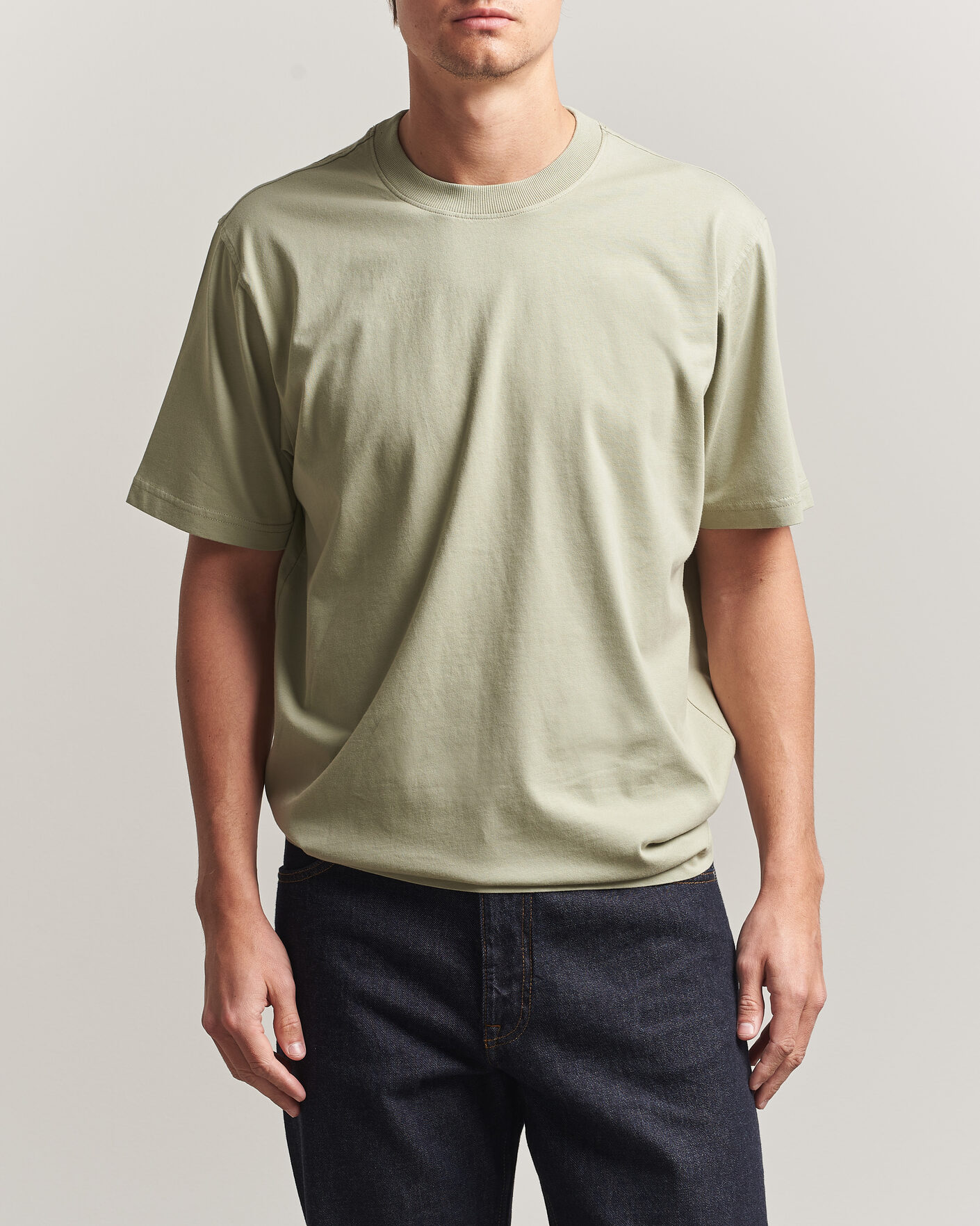 Uomini | T-shirt | NN07 | Adam Crew Neck T-Shirt Sage Green
