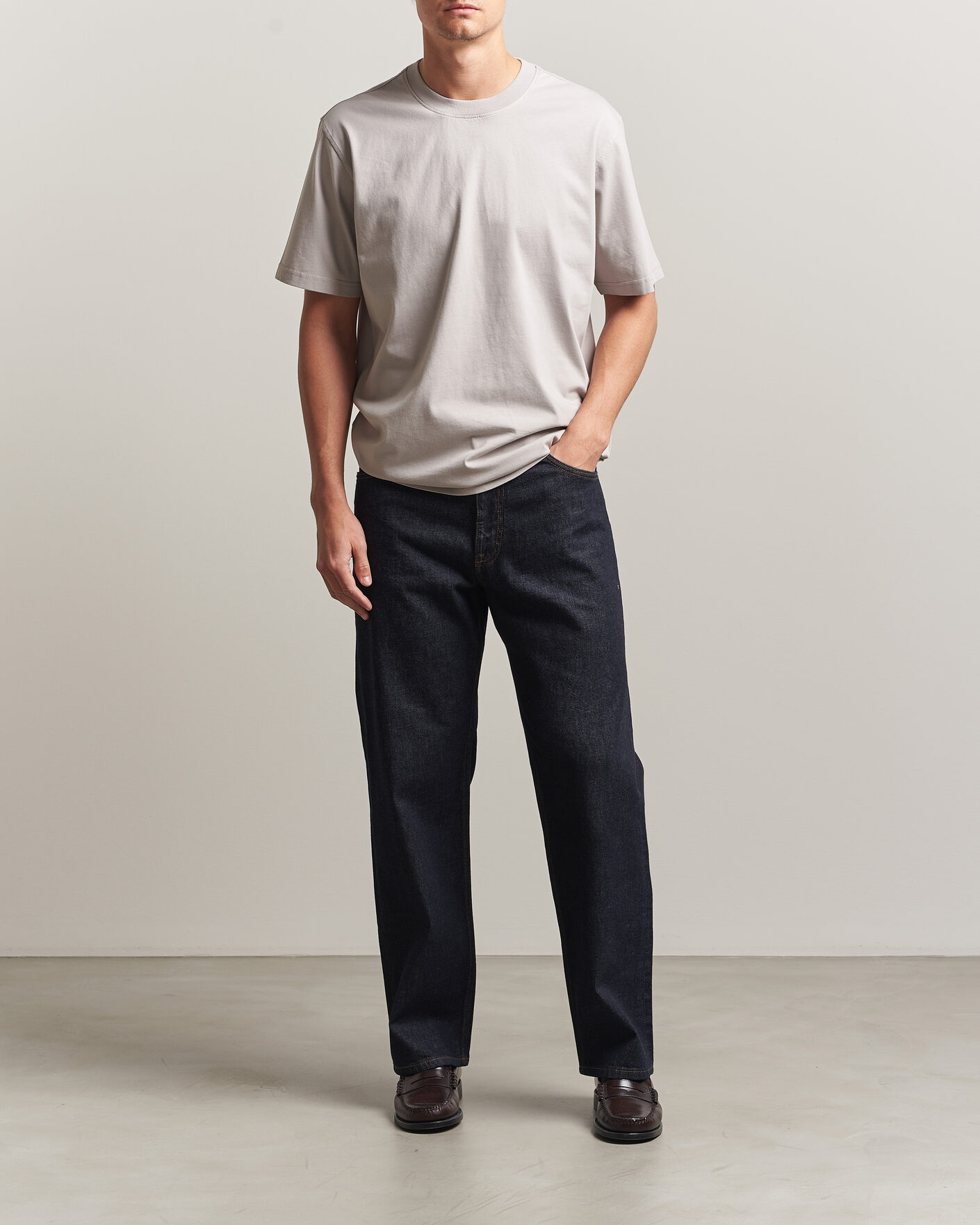 Uomini | T-shirt | NN07 | Adam Crew Neck T-Shirt Moon Dust