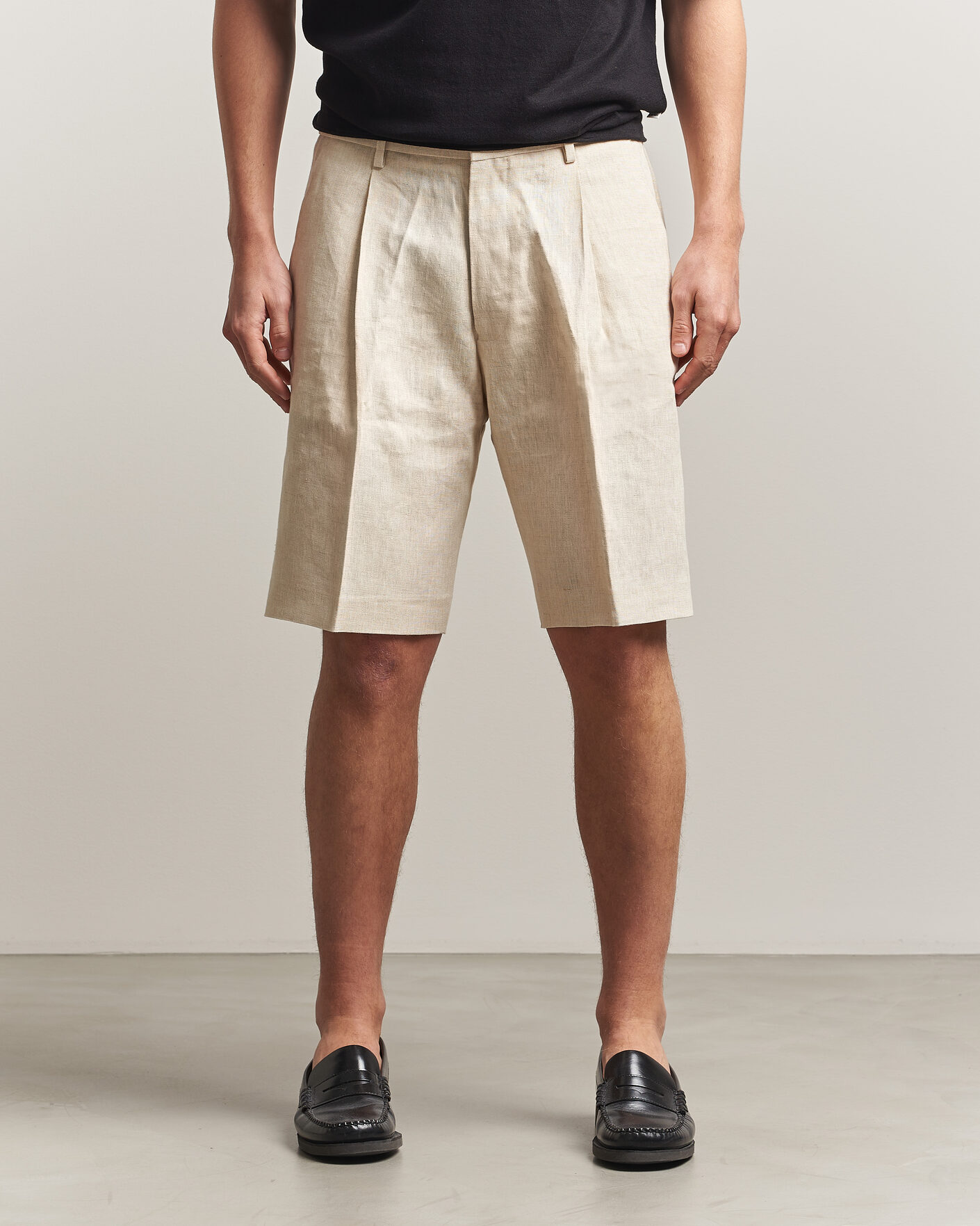 Uomini | Pantaloncini | NN07 | Kay Relaxed Fit Linen Drawstring Shorts Oat