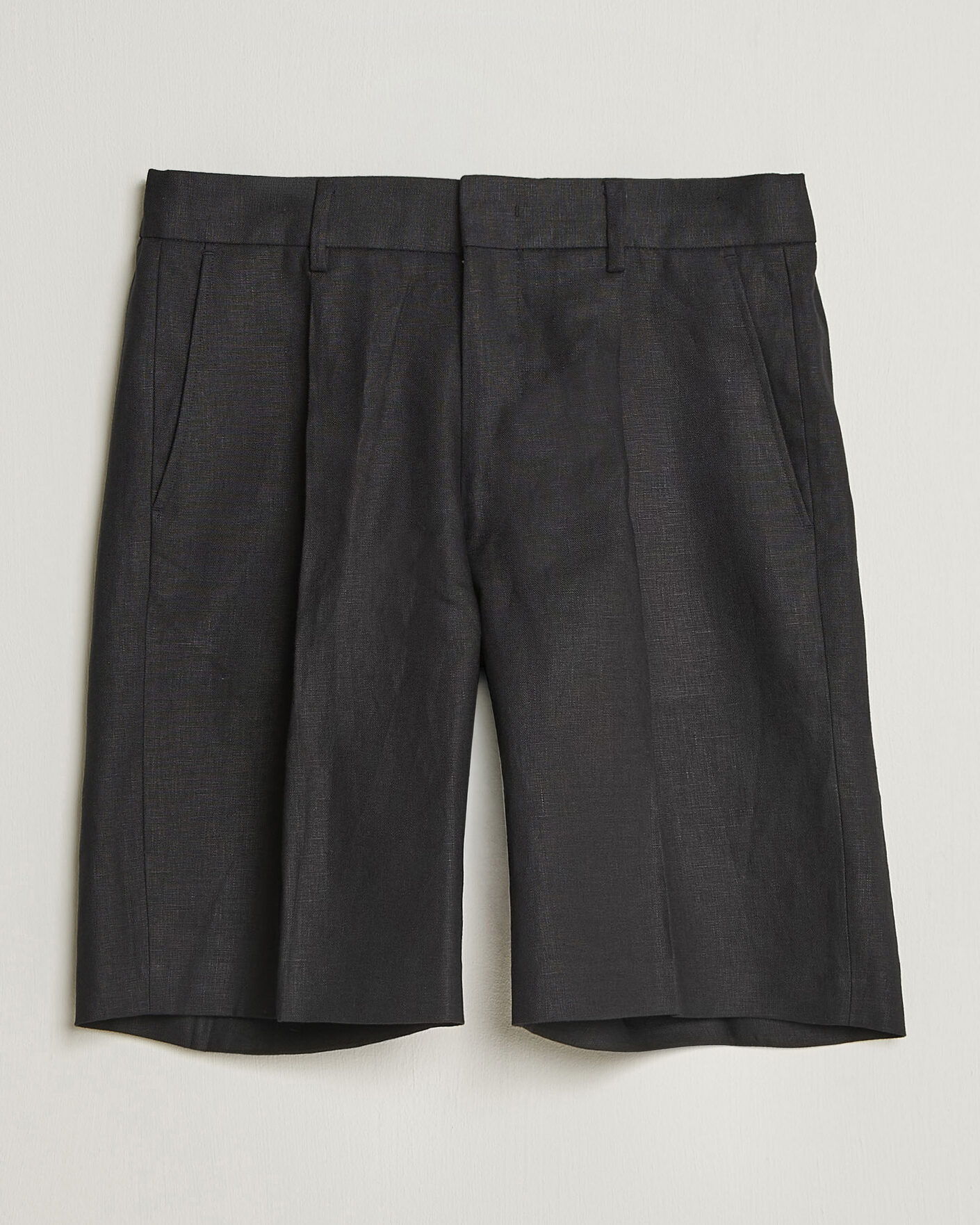 Uomini | Pantaloncini | NN07 | Kay Relaxed Fit Linen Drawstring Shorts Black