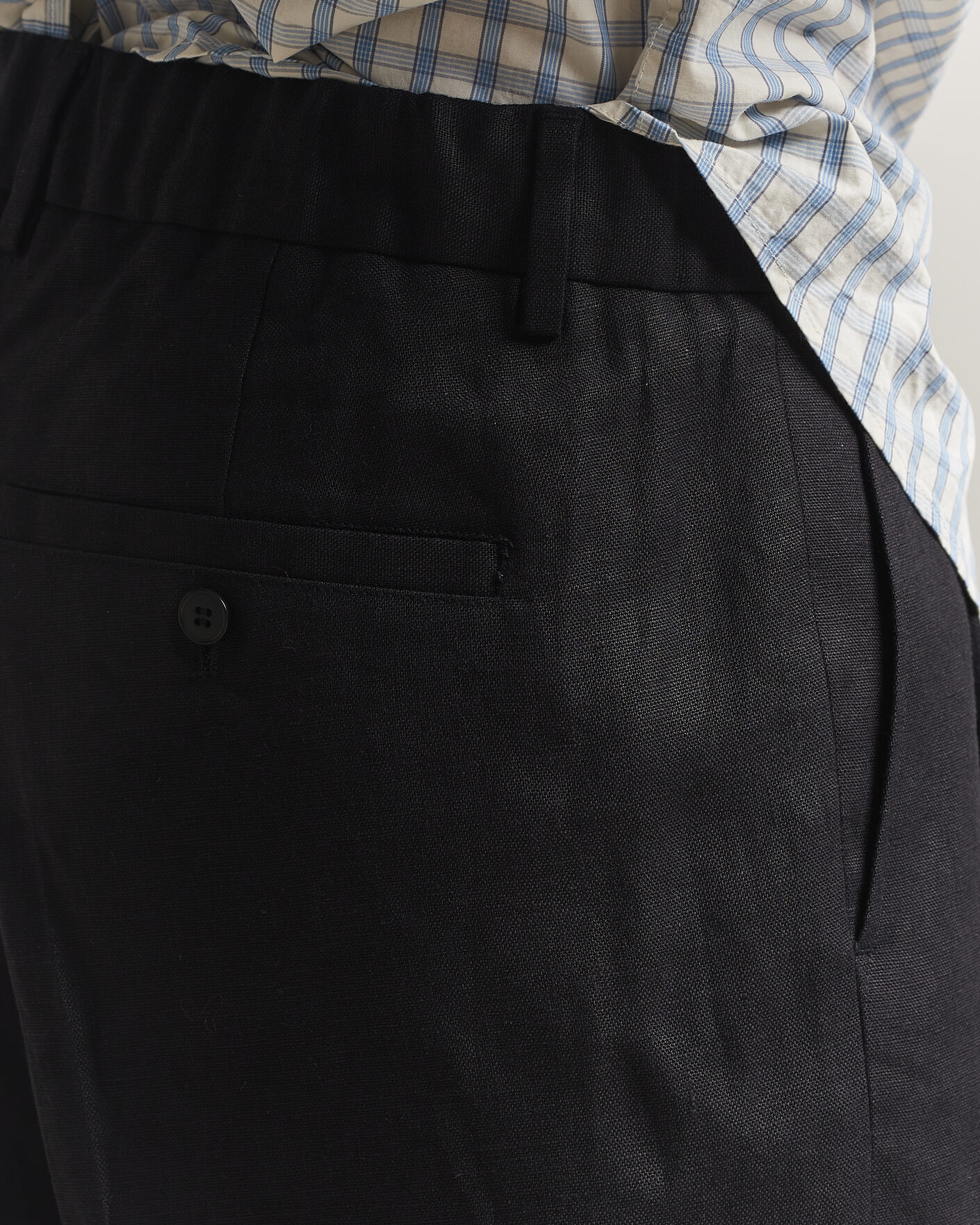 Uomini | Pantaloncini | NN07 | Kay Relaxed Fit Linen Drawstring Shorts Black