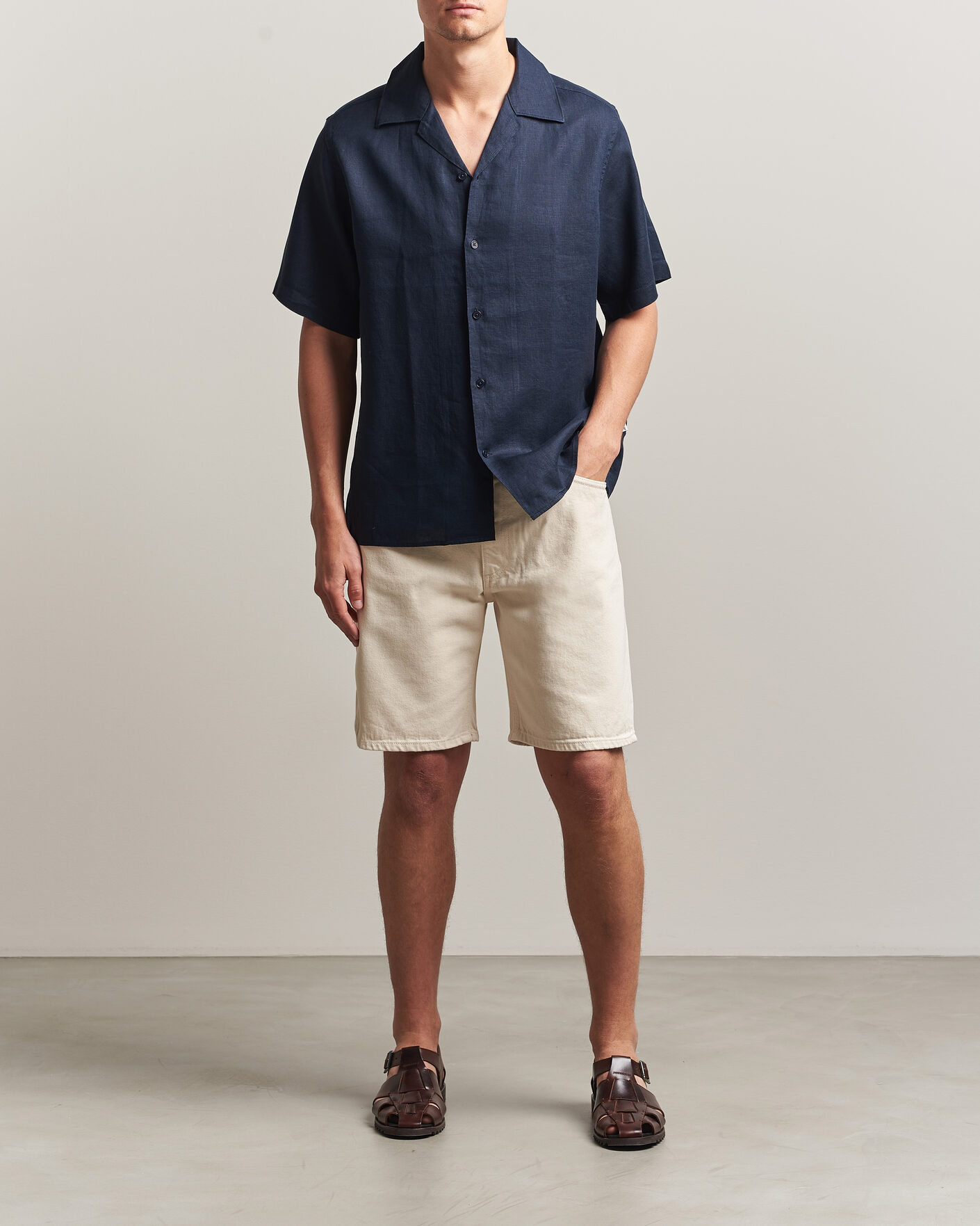 Uomini | Pantaloncini | NN07 | Otis Denim Shorts Ecru