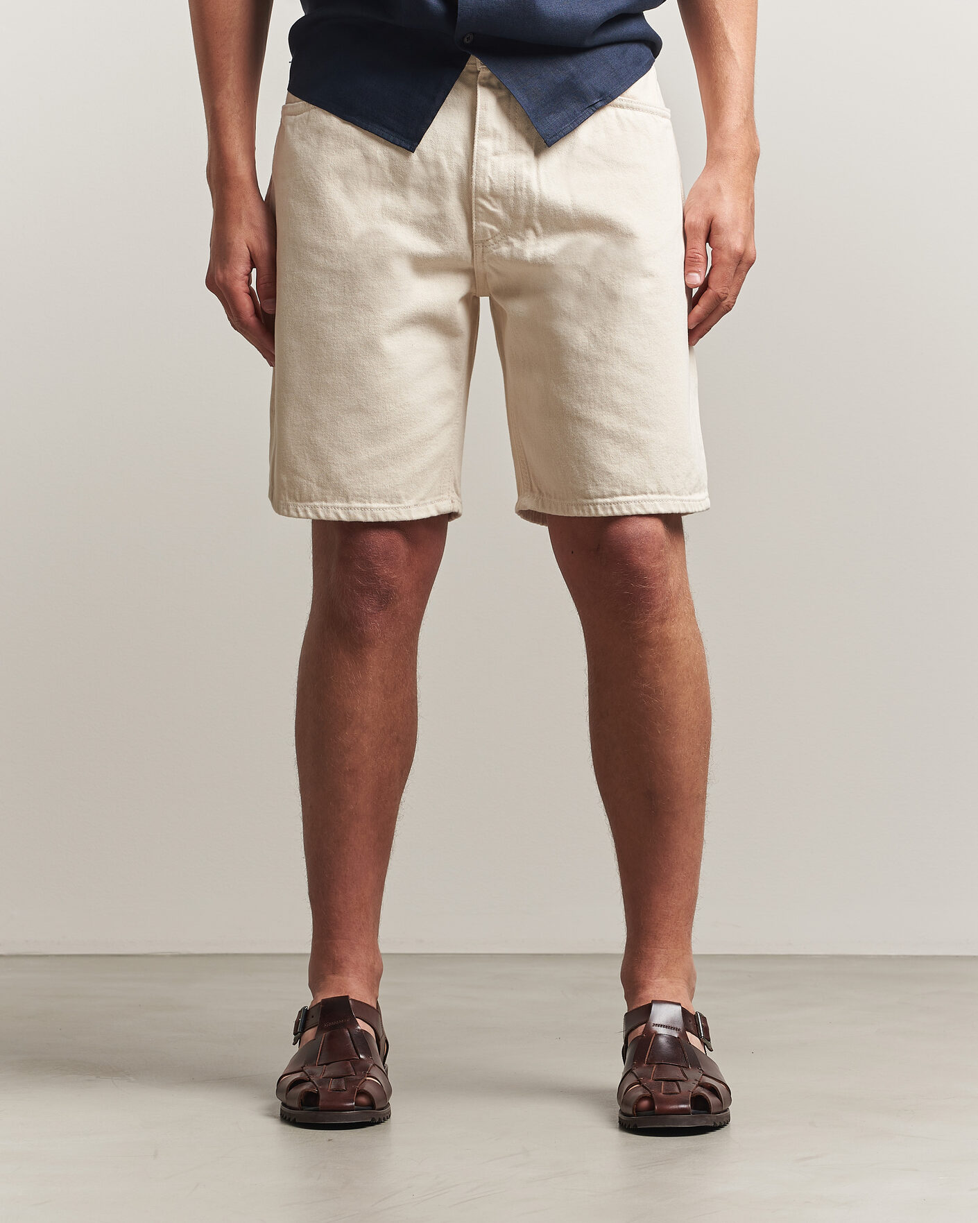 Uomini | Pantaloncini | NN07 | Otis Denim Shorts Ecru