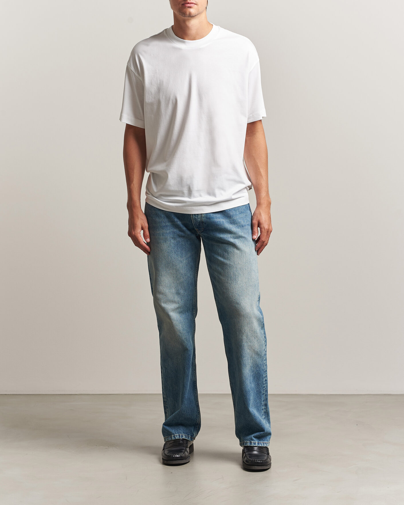 Uomini | T-shirt | NN07 | Lionel Suvin Cotton Crew Neck T-Shirt White