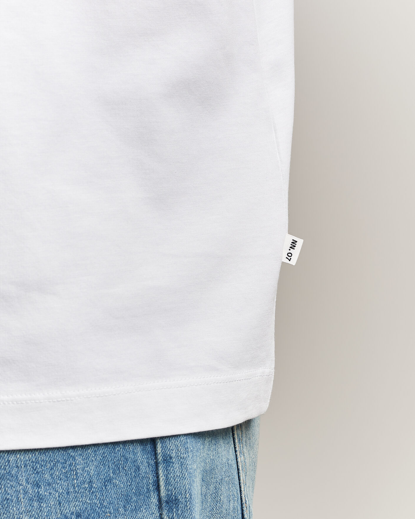 Uomini | T-shirt | NN07 | Lionel Suvin Cotton Crew Neck T-Shirt White