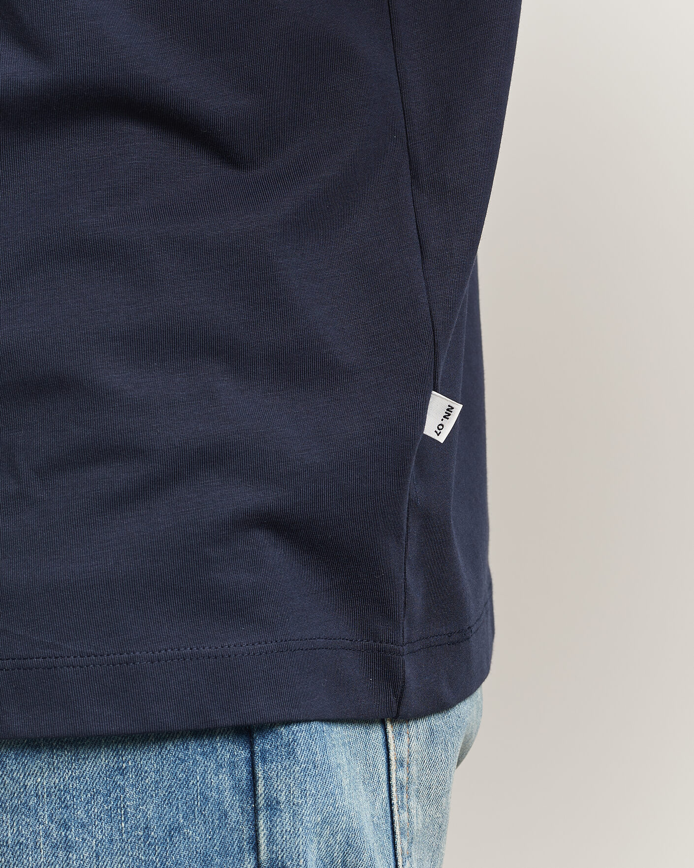 Uomini | T-shirt | NN07 | Lionel Suvin Cotton Crew Neck T-Shirt Navy Blue