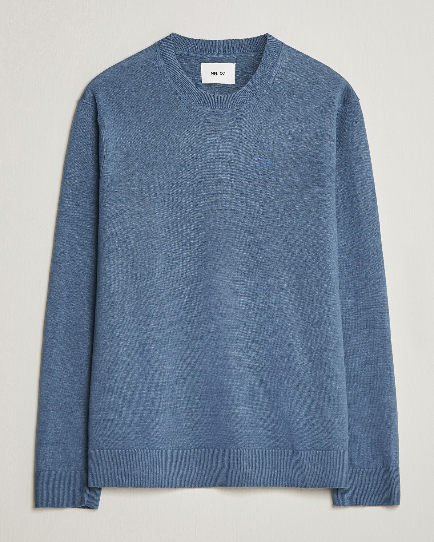 Uomini | Maglieria | NN07 | Ted Linen Knitted Sweater Stone Blue