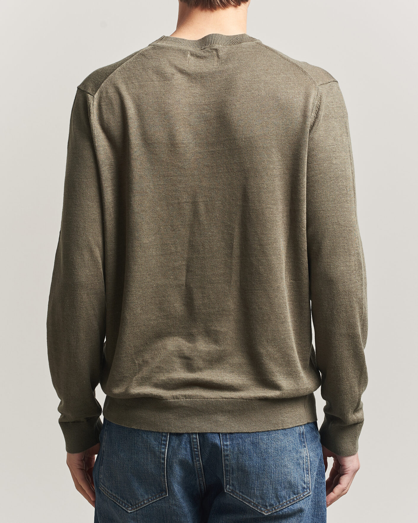 Uomini | Maglieria | NN07 | Ted Linen Knitted Sweater Capers Green