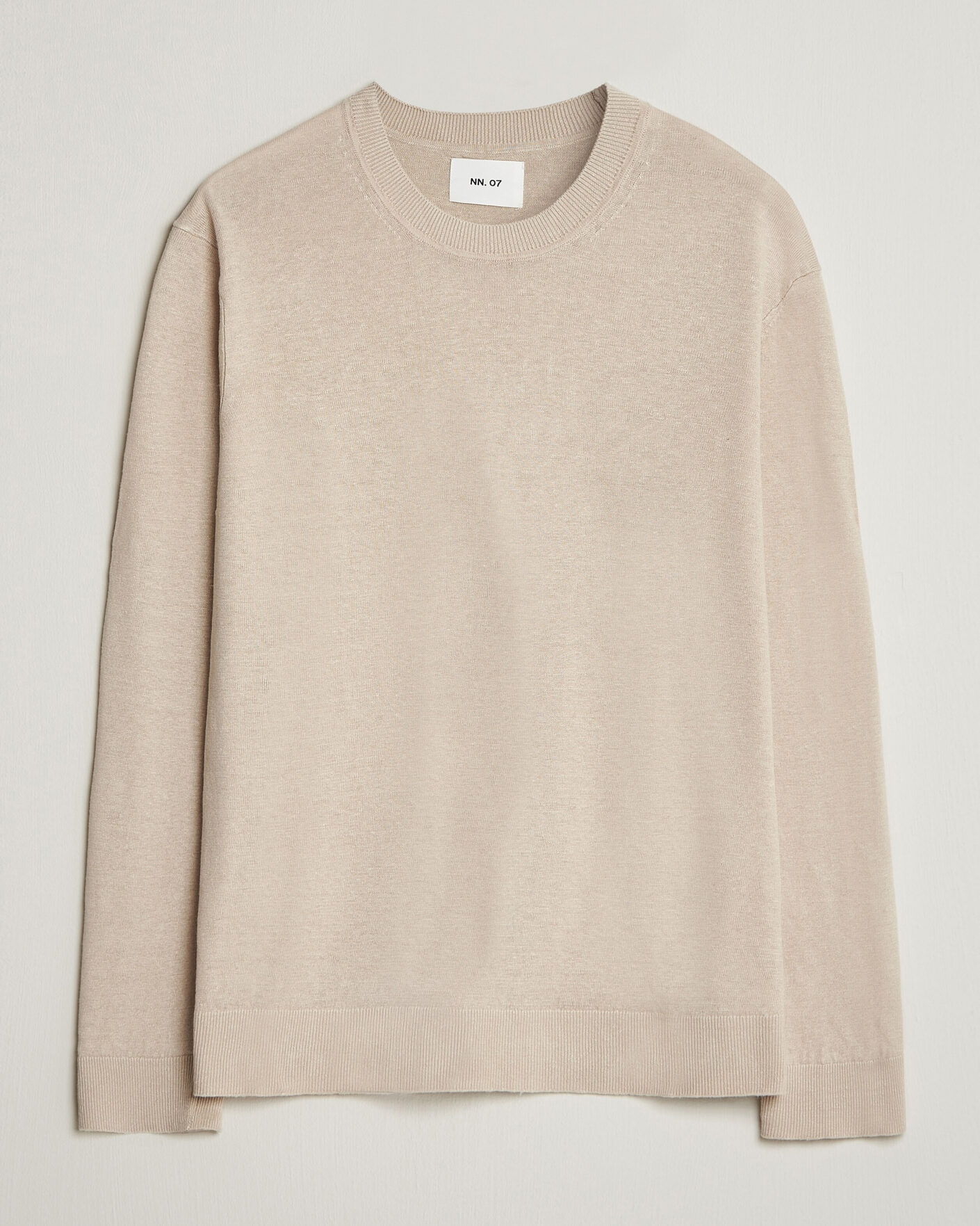 Uomini | Maglieria | NN07 | Ted Linen Knitted Sweater Oat