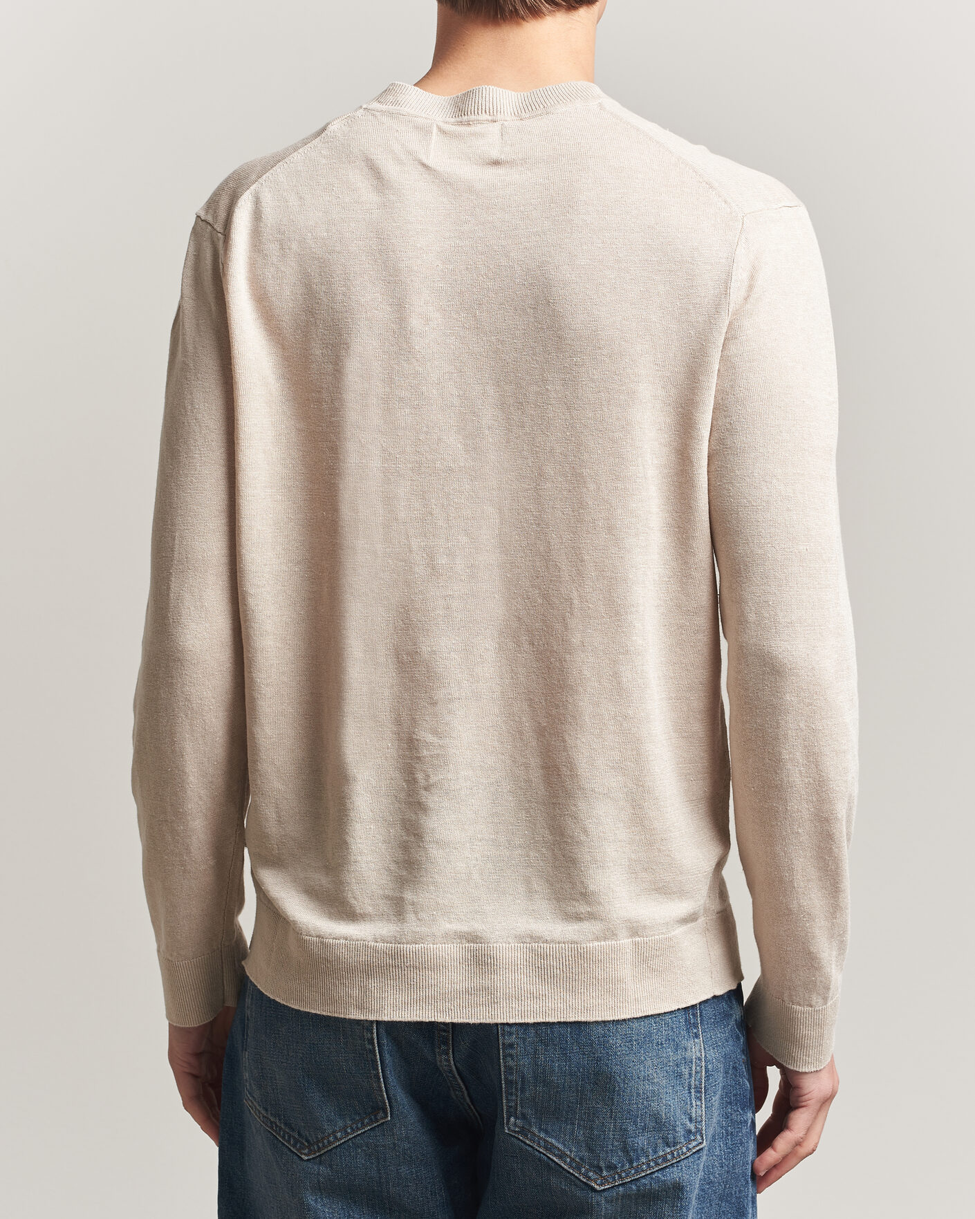 Uomini | Maglieria | NN07 | Ted Linen Knitted Sweater Oat