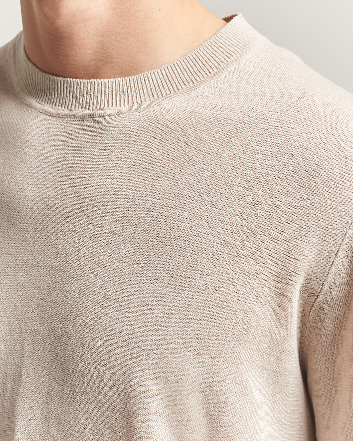 Uomini | Maglieria | NN07 | Ted Linen Knitted Sweater Oat
