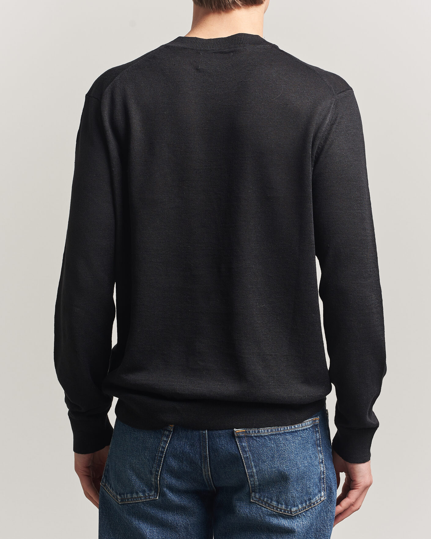 Uomini | Maglieria | NN07 | Ted Linen Knitted Sweater Black