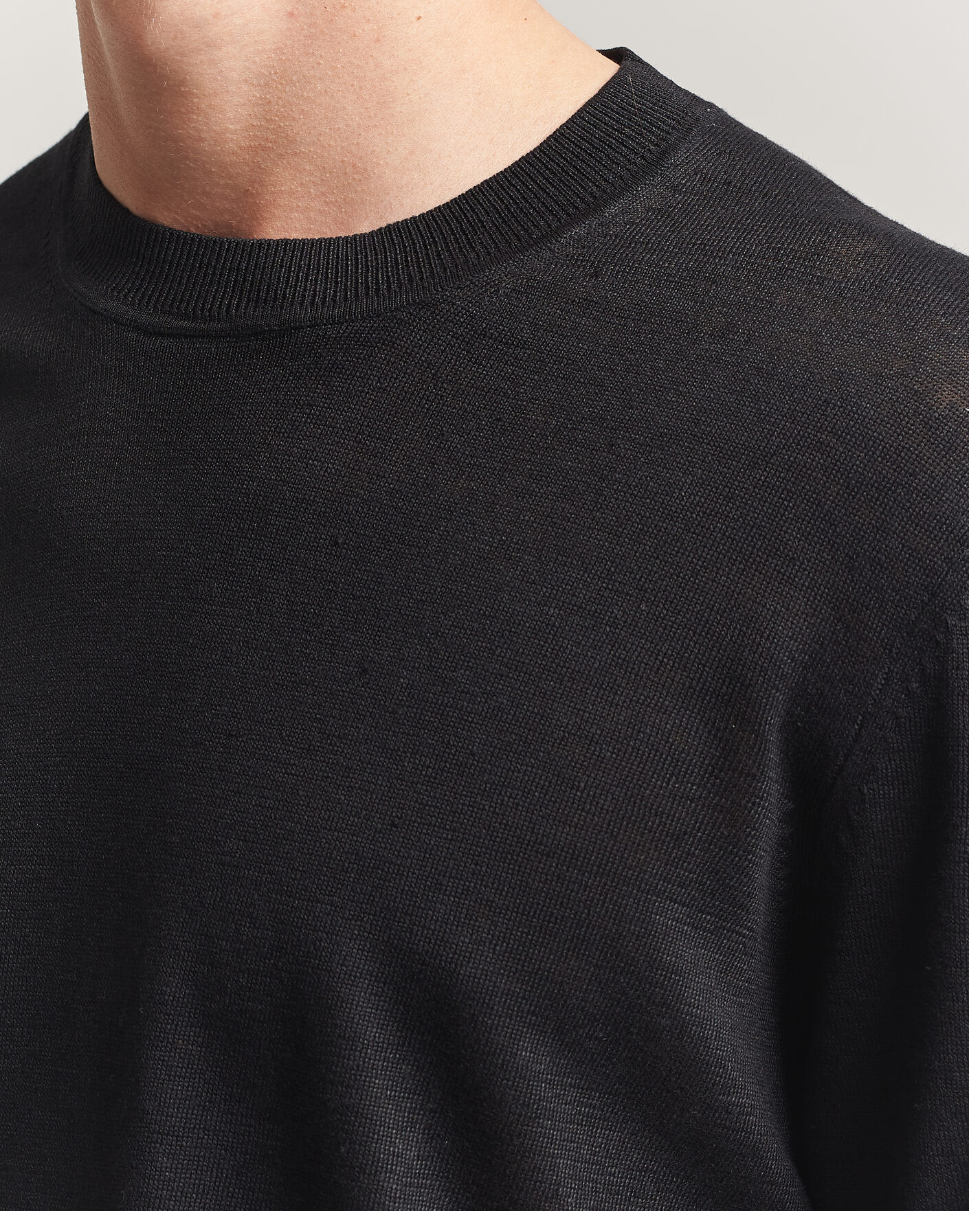 Uomini | Maglieria | NN07 | Ted Linen Knitted Sweater Black