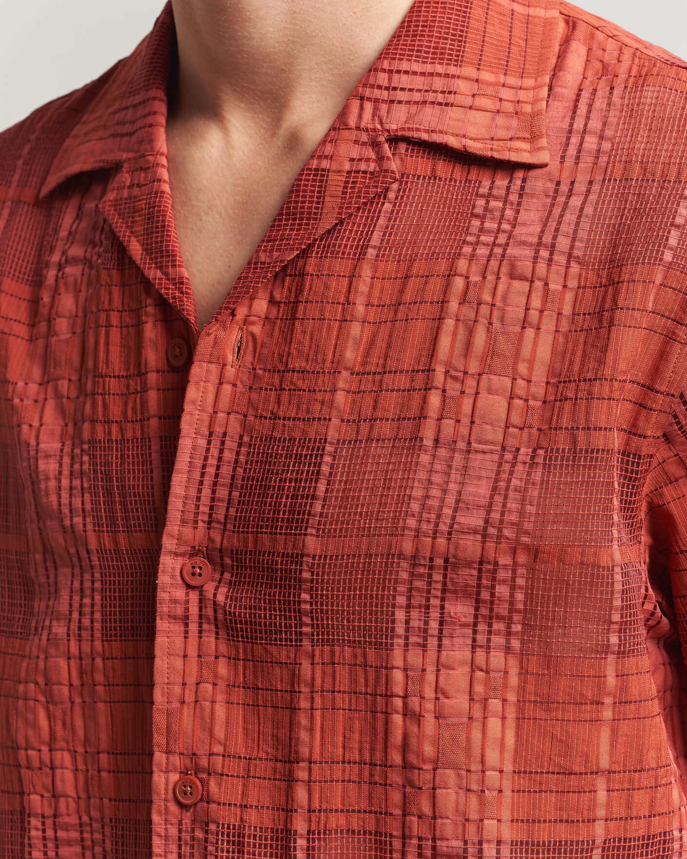 Uomini | Camicie | NN07 | Ben Short Sleeve Shirt Sienna Heat