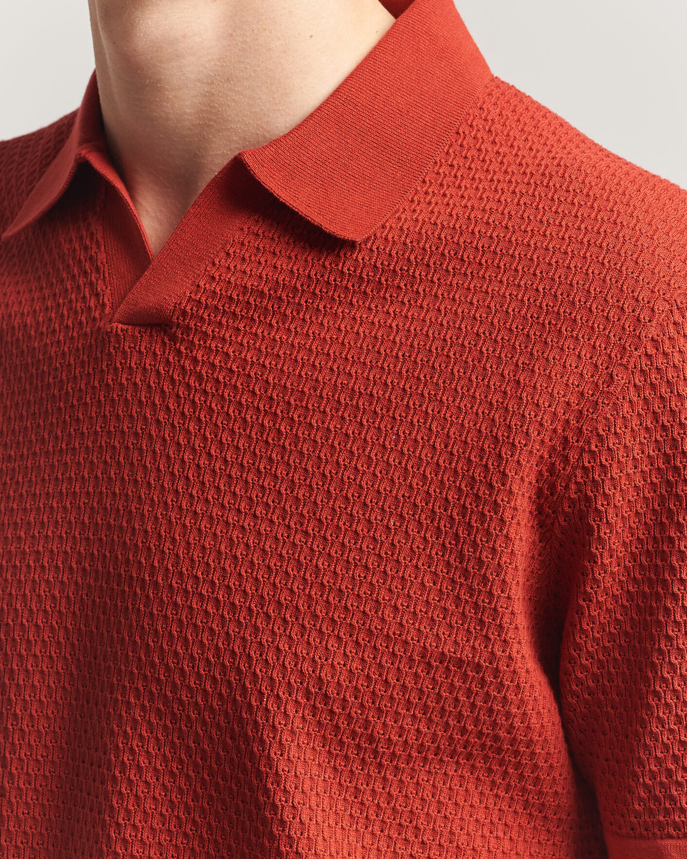 Uomini | Polo | NN07 | Paul Knitted Polo Sienna Heat