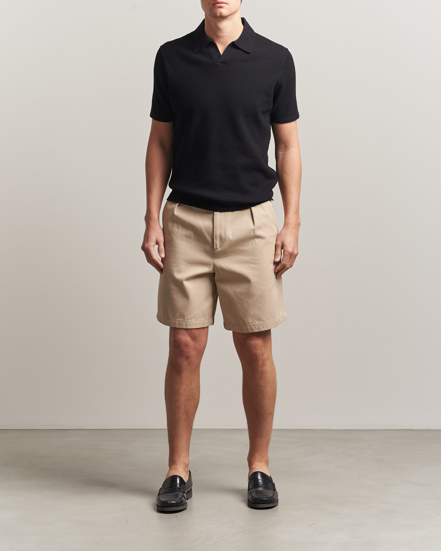 Uomini | Polo | NN07 | Paul Knitted Polo Black