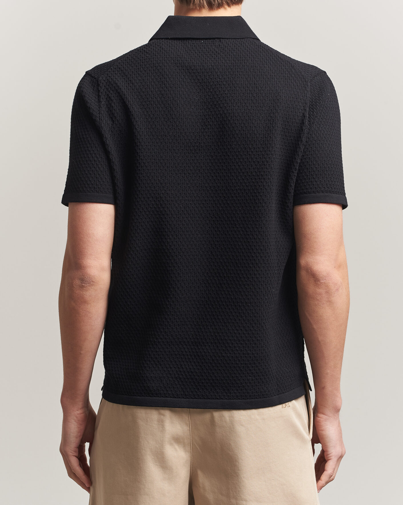 Uomini | Polo | NN07 | Paul Knitted Polo Black