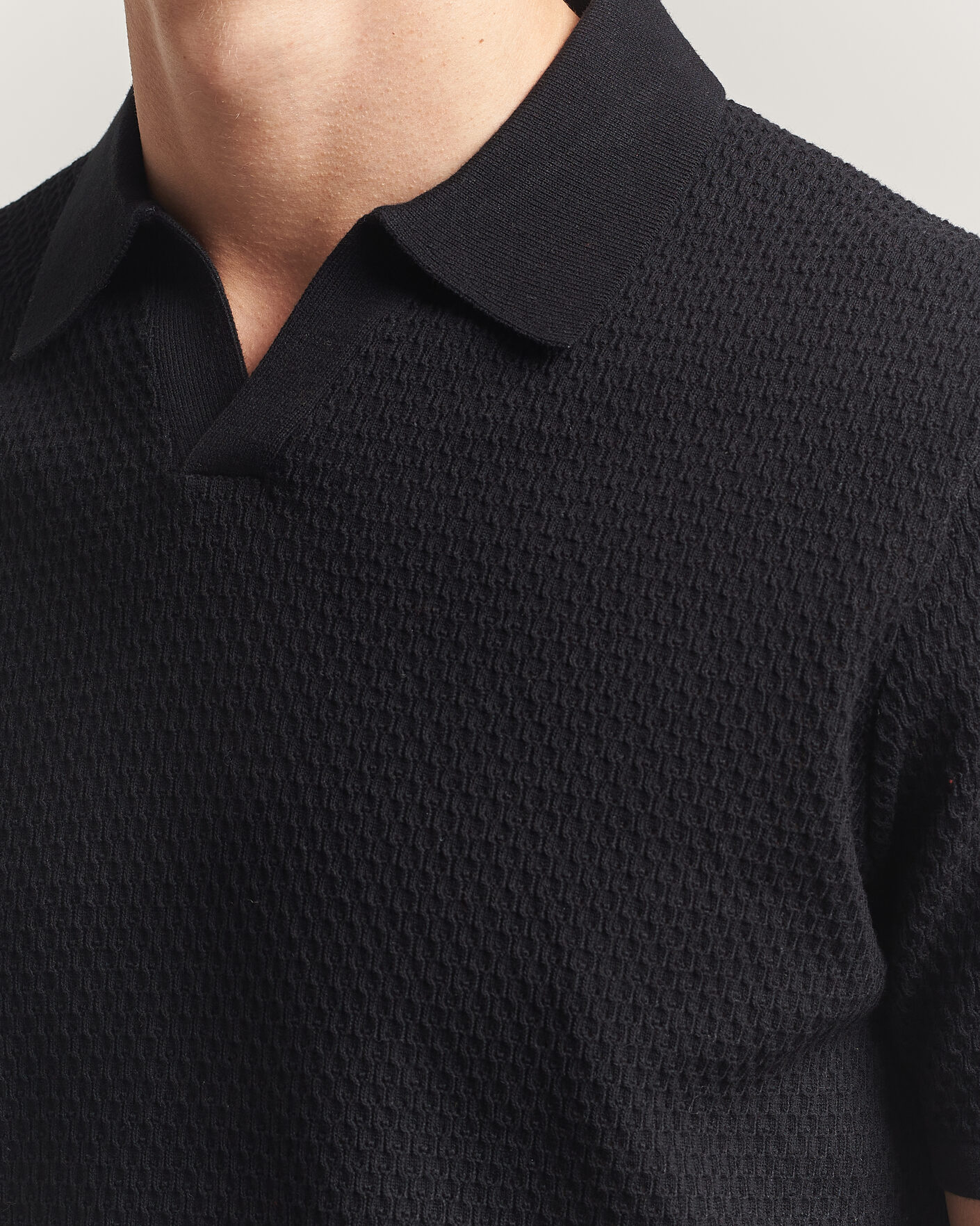 Uomini | Polo | NN07 | Paul Knitted Polo Black