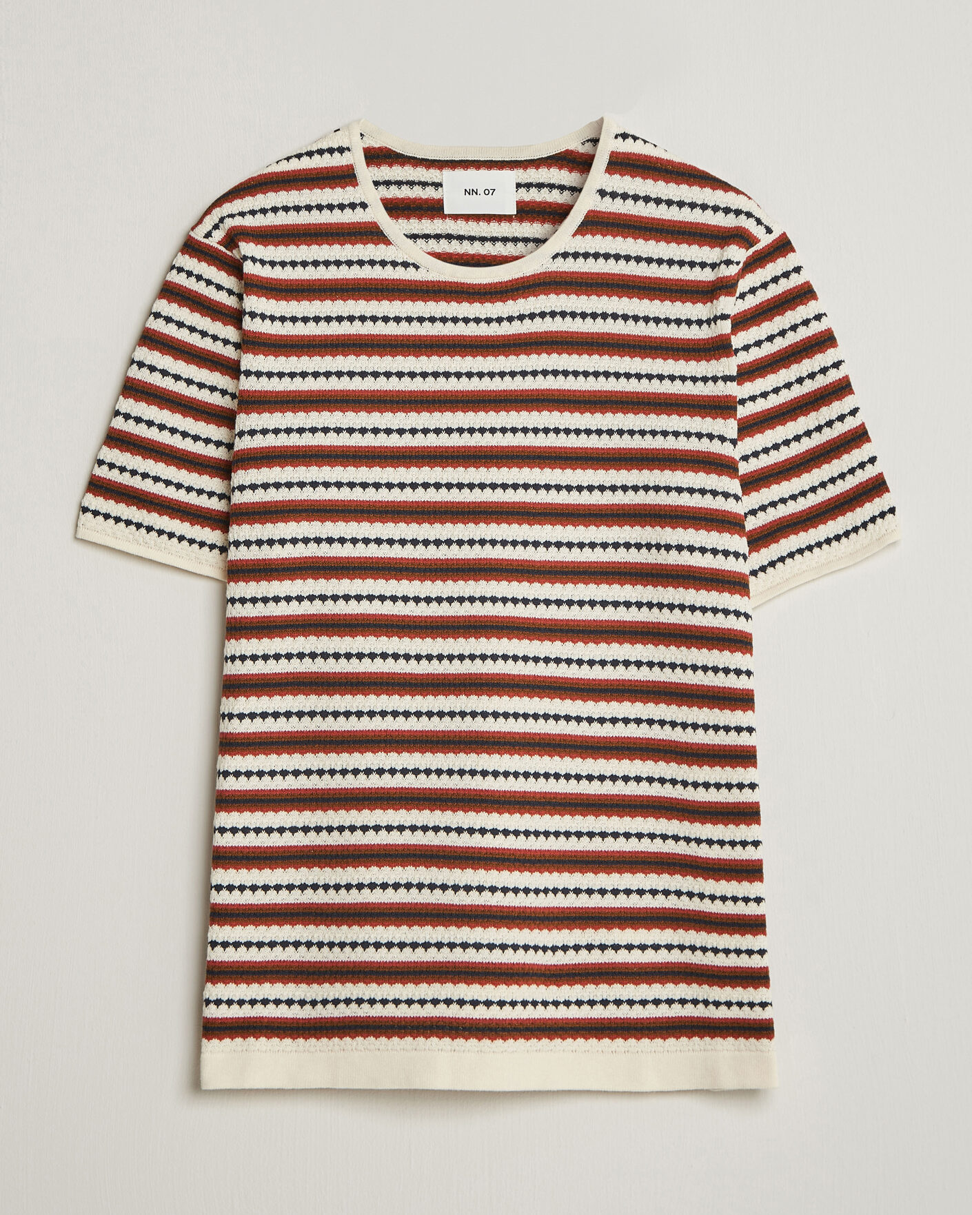 Uomini | T-shirt | NN07 | Bari Knitted Striped T-Shirt Multi